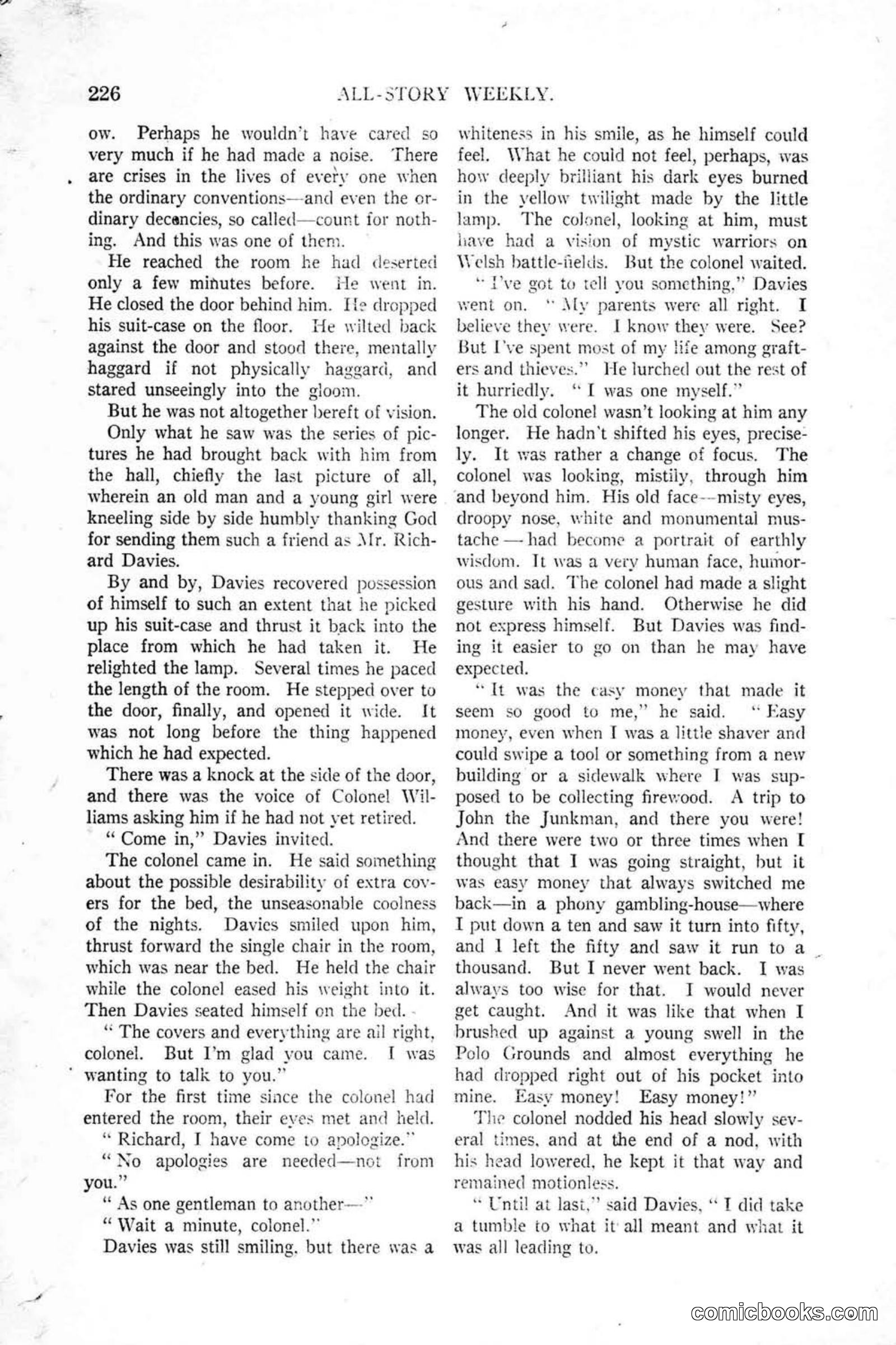 All Story Magazine, January 25, 1919 — page 60 of 188