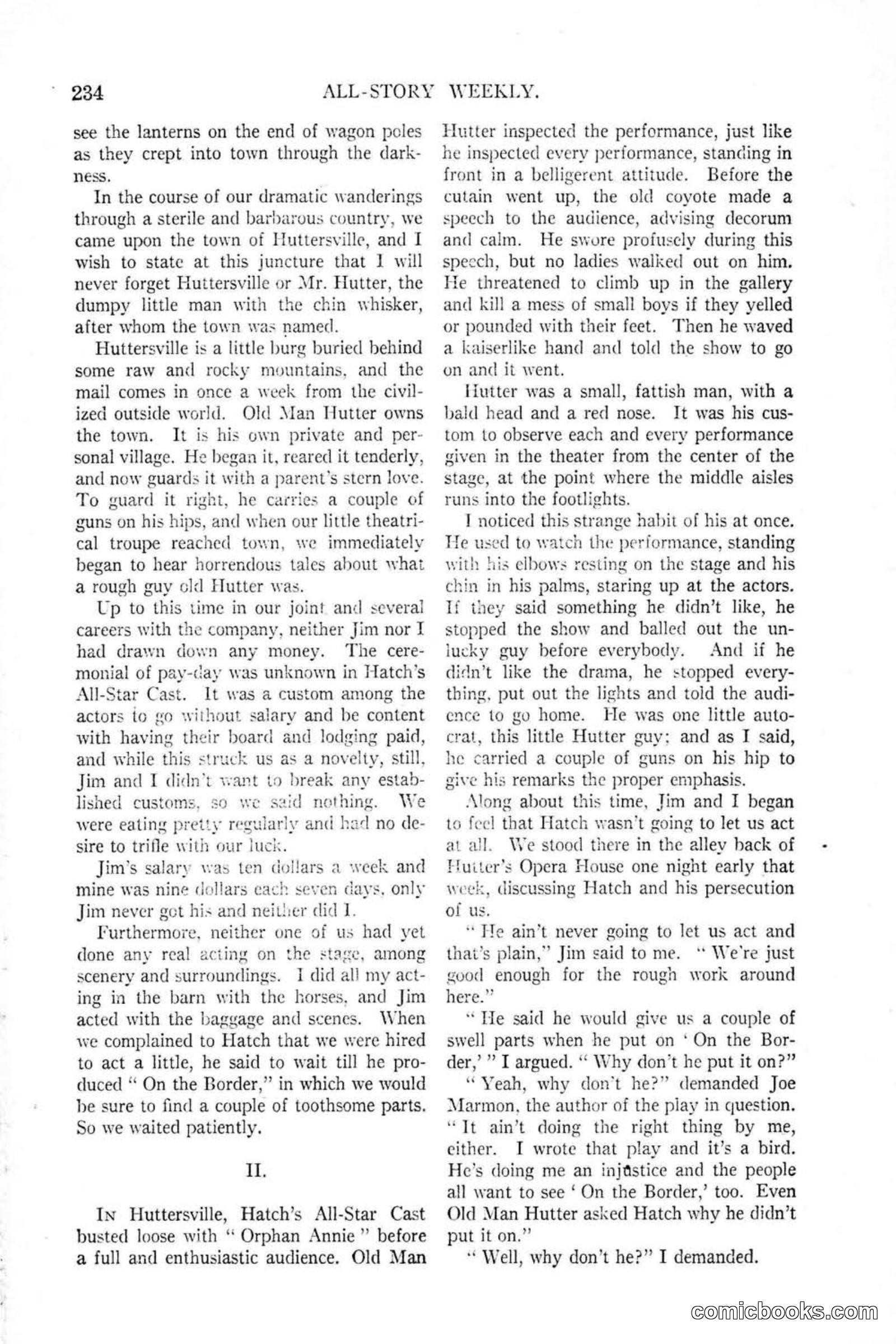 All Story Magazine, January 25, 1919 — page 68 of 188