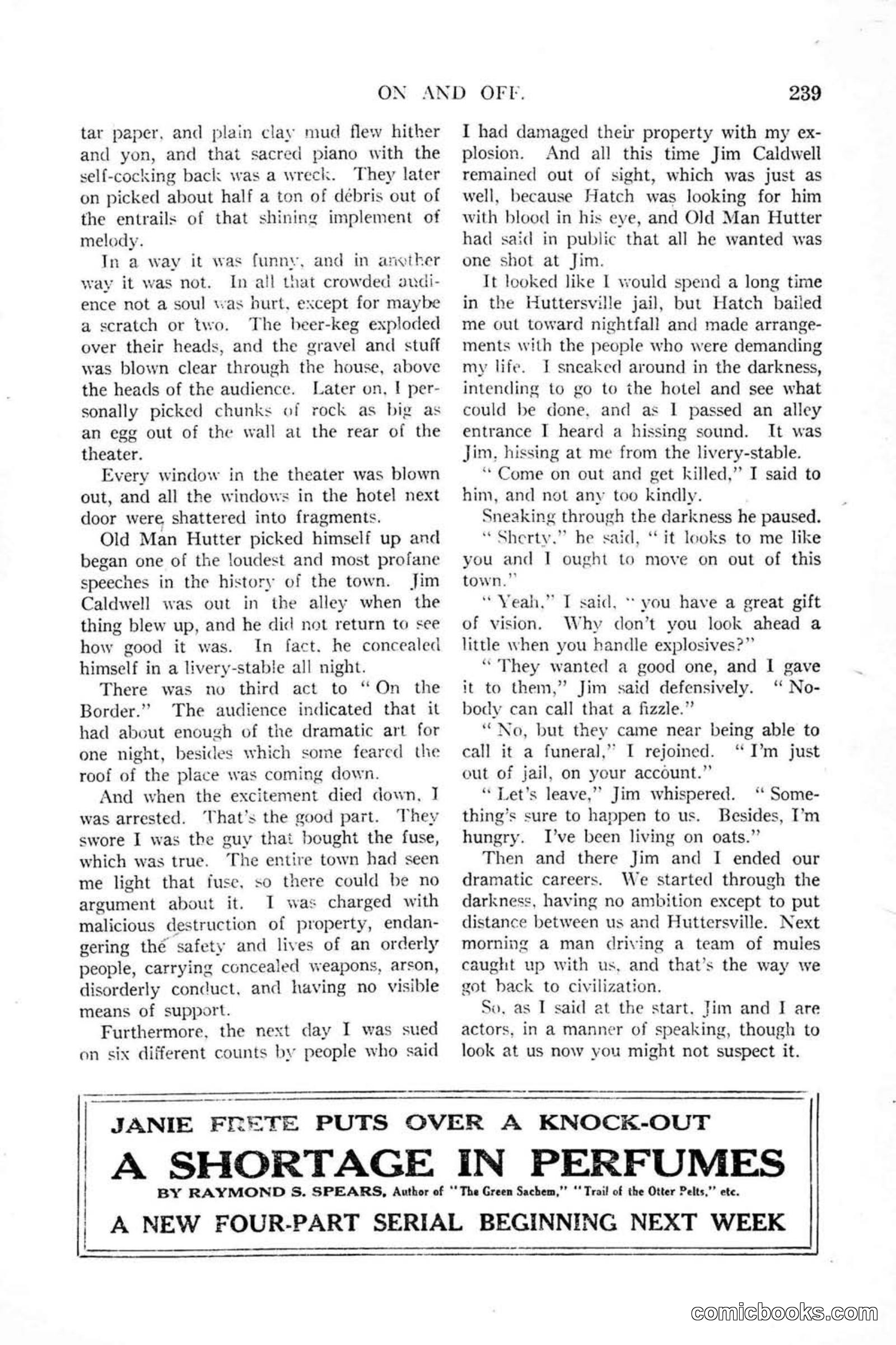 All Story Magazine, January 25, 1919 — page 73 of 188