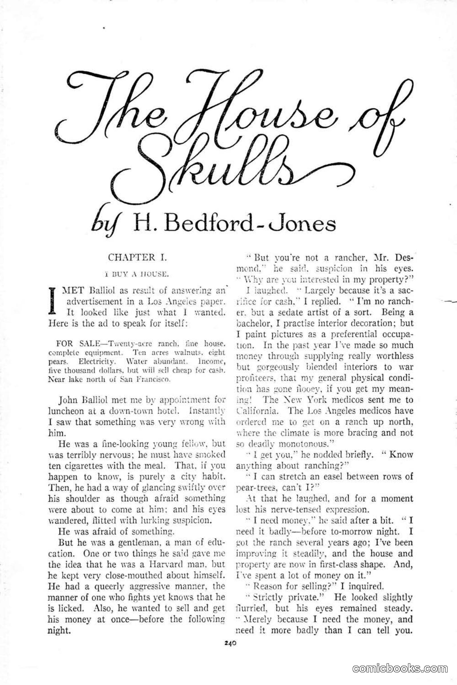 All Story Magazine, January 25, 1919 — page 74 of 188