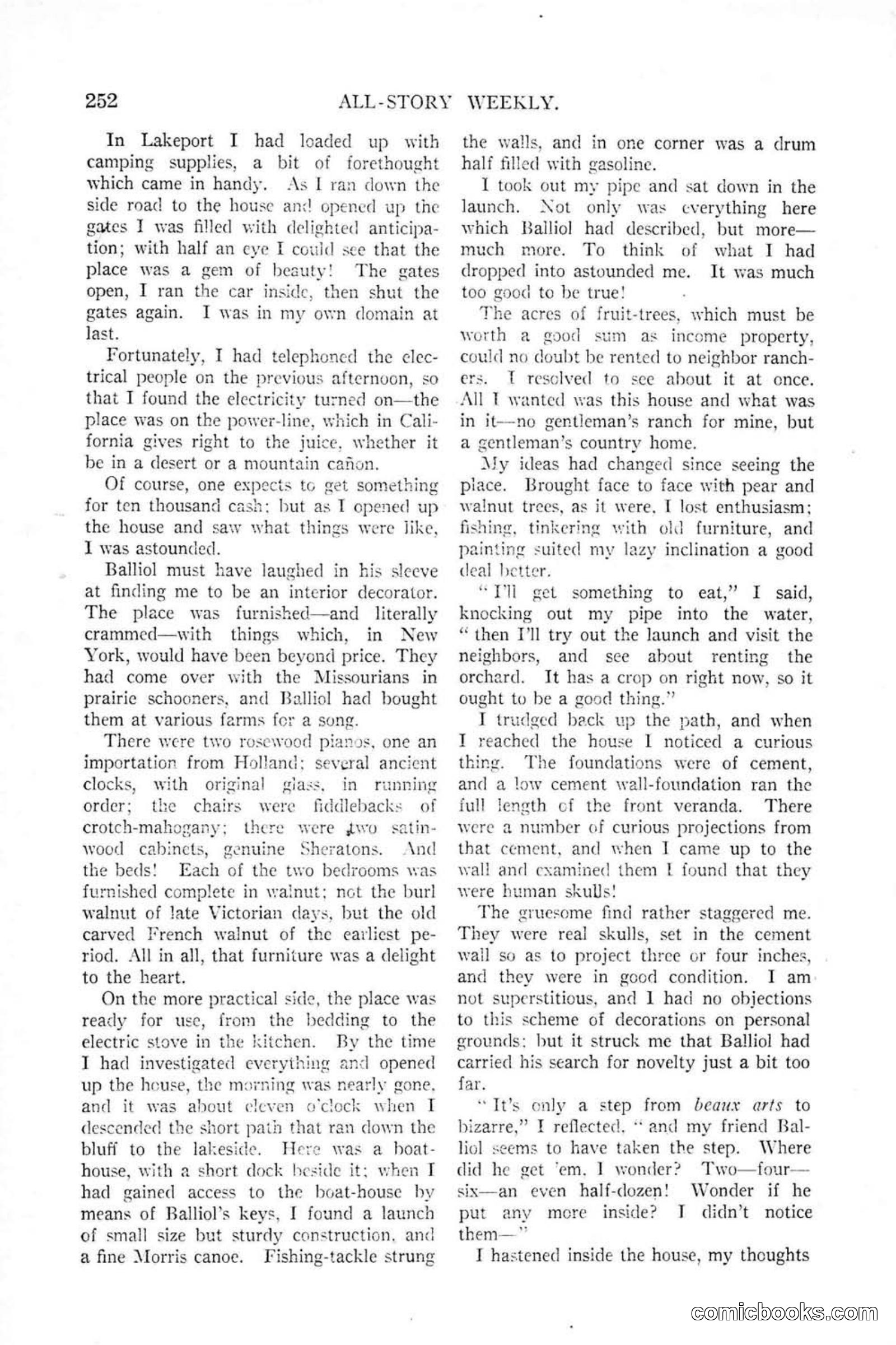 All Story Magazine, January 25, 1919 — page 86 of 188