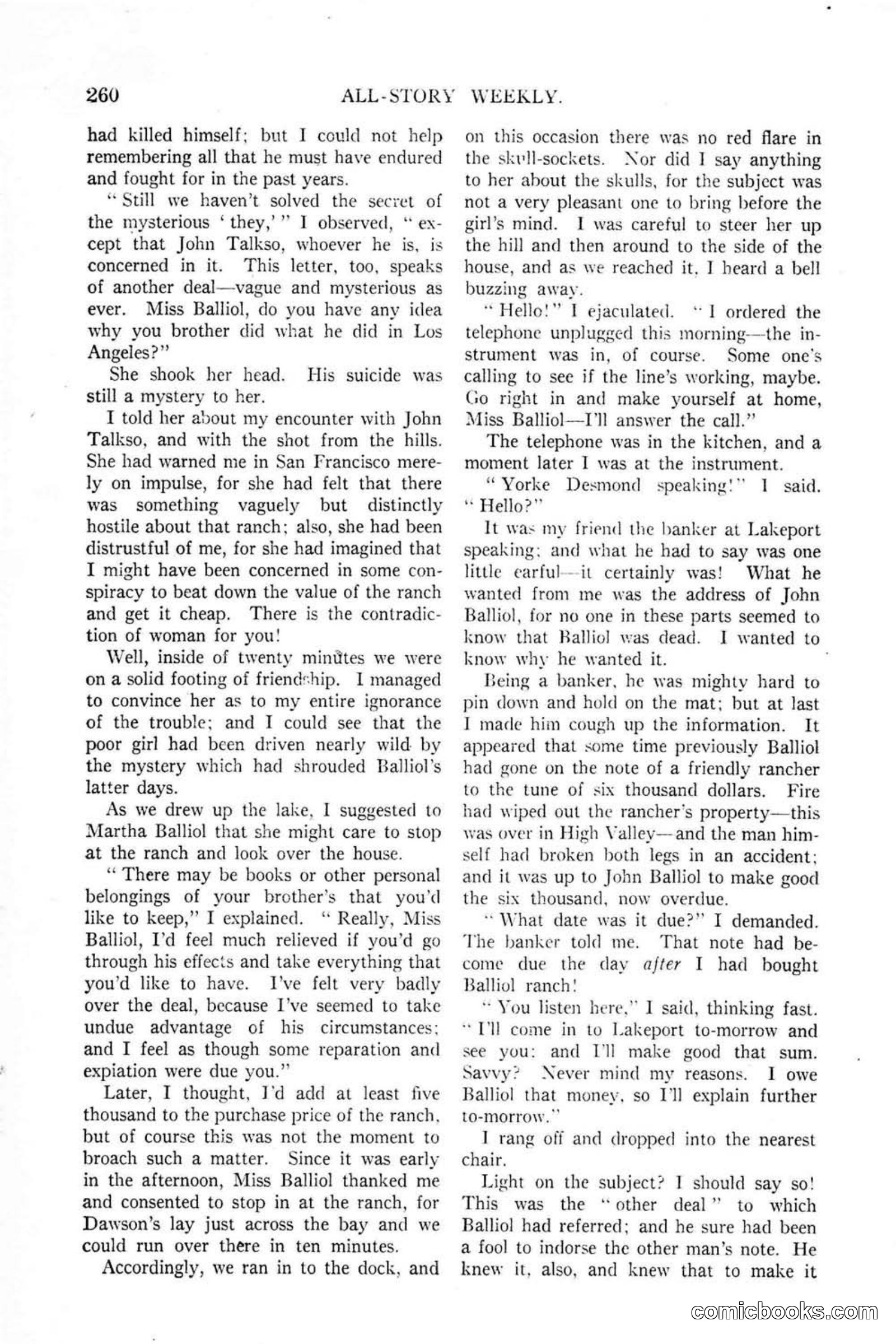 All Story Magazine, January 25, 1919 — page 94 of 188
