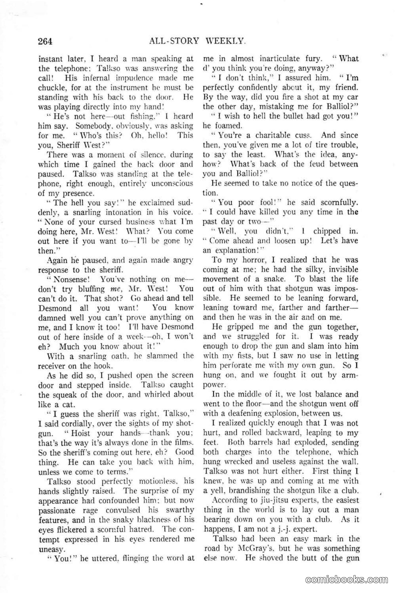 All Story Magazine, January 25, 1919 — page 98 of 188