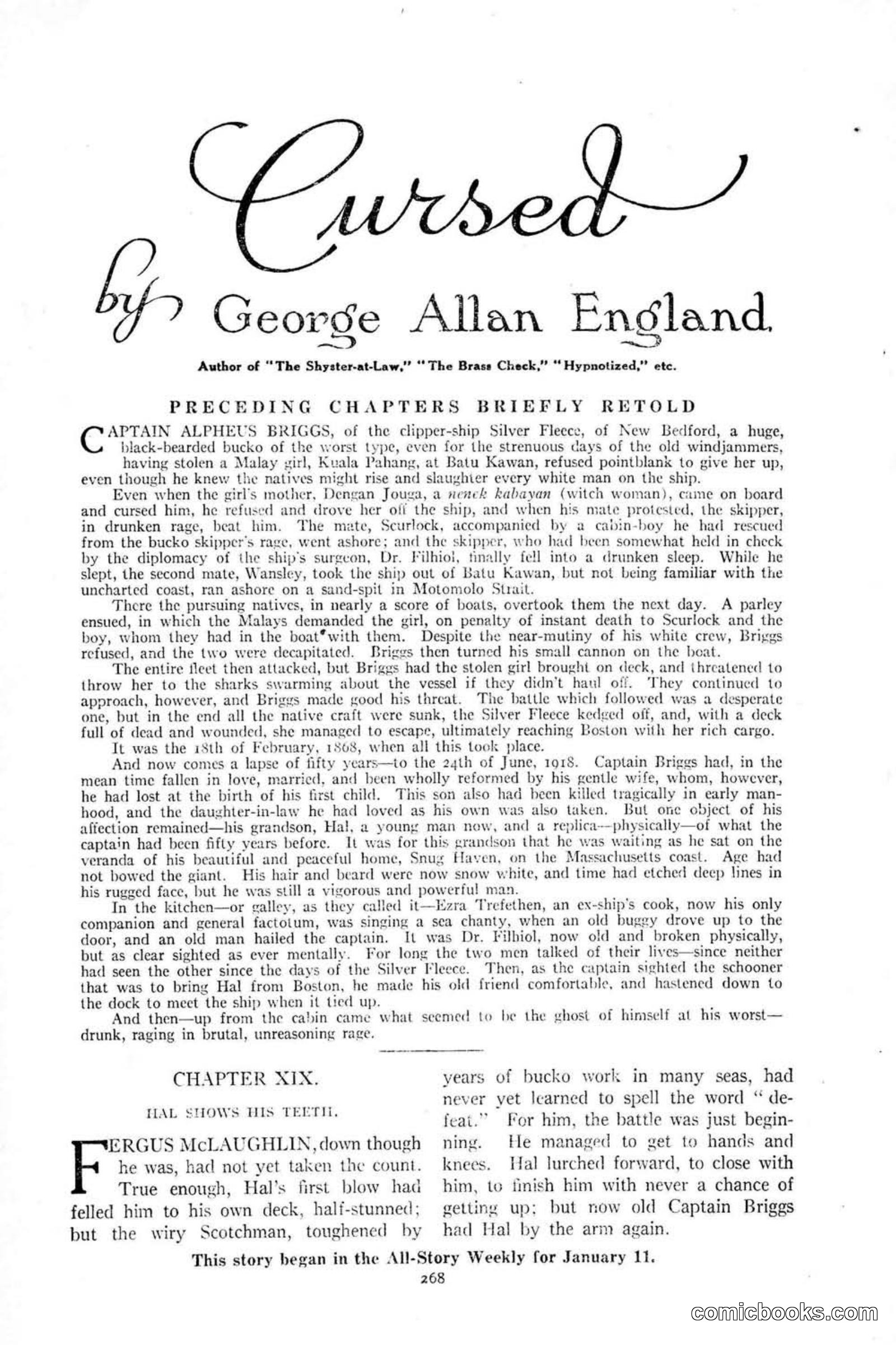 All Story Magazine, January 25, 1919 — page 102 of 188