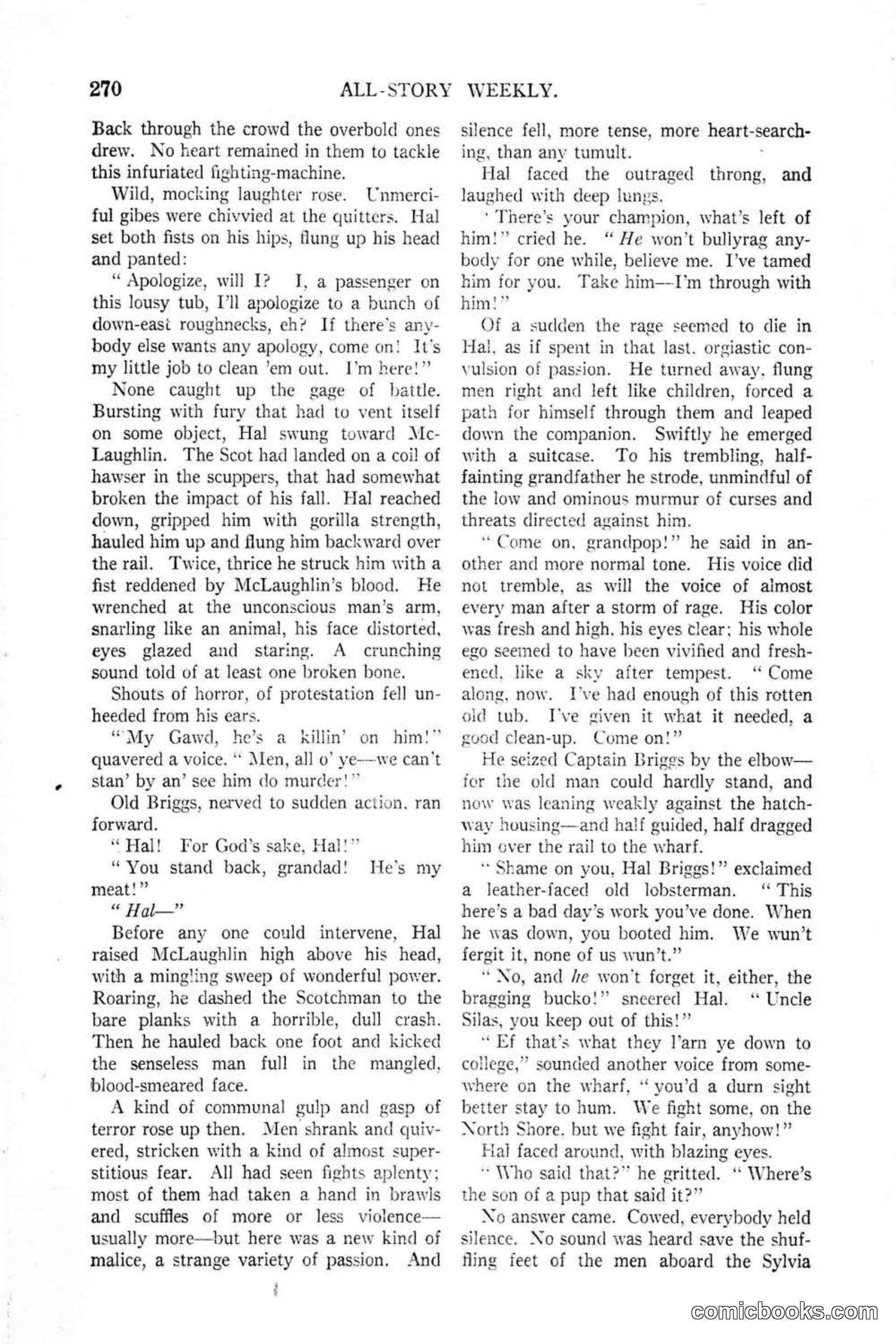 All Story Magazine, January 25, 1919 — page 104 of 188
