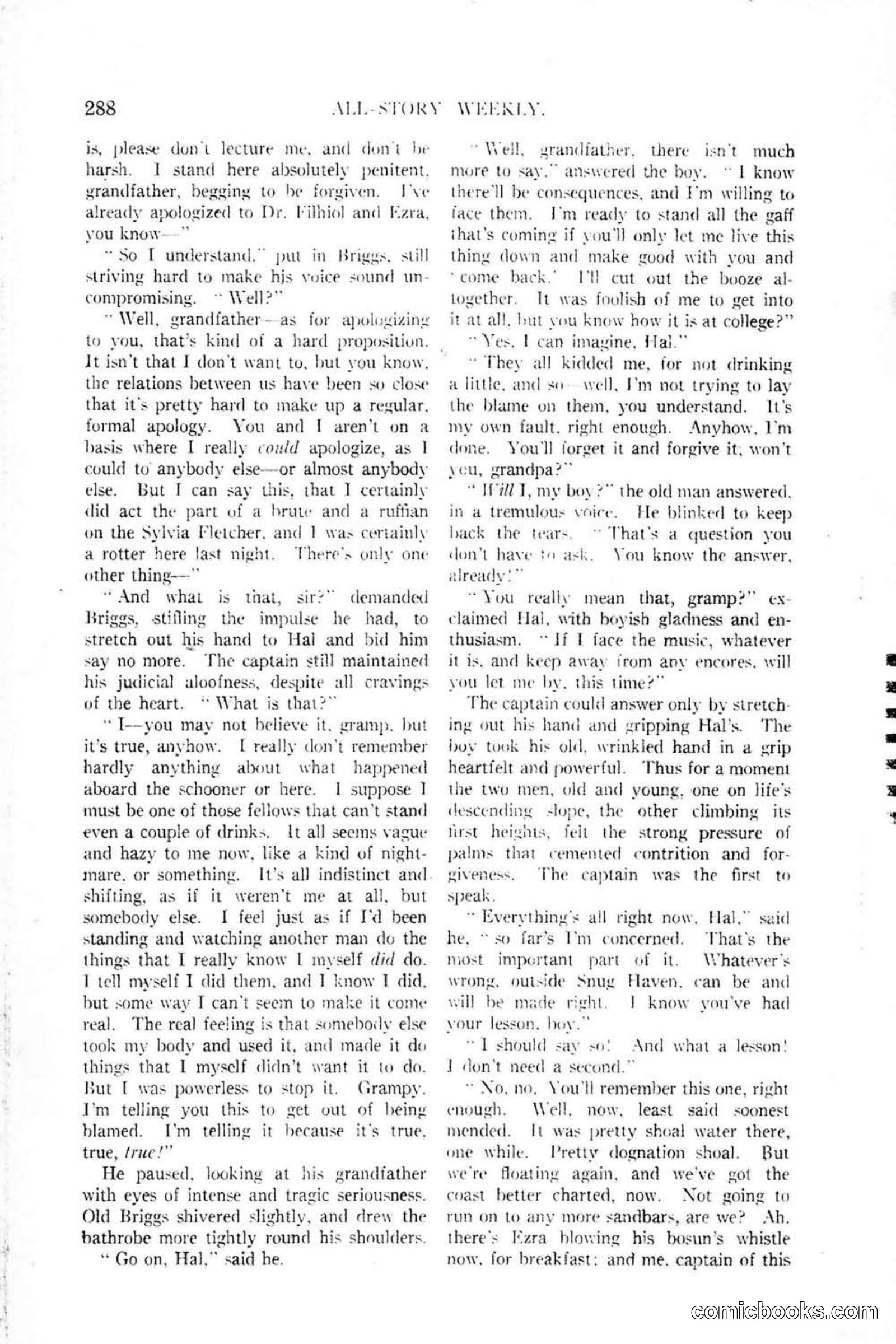 All Story Magazine, January 25, 1919 — page 122 of 188
