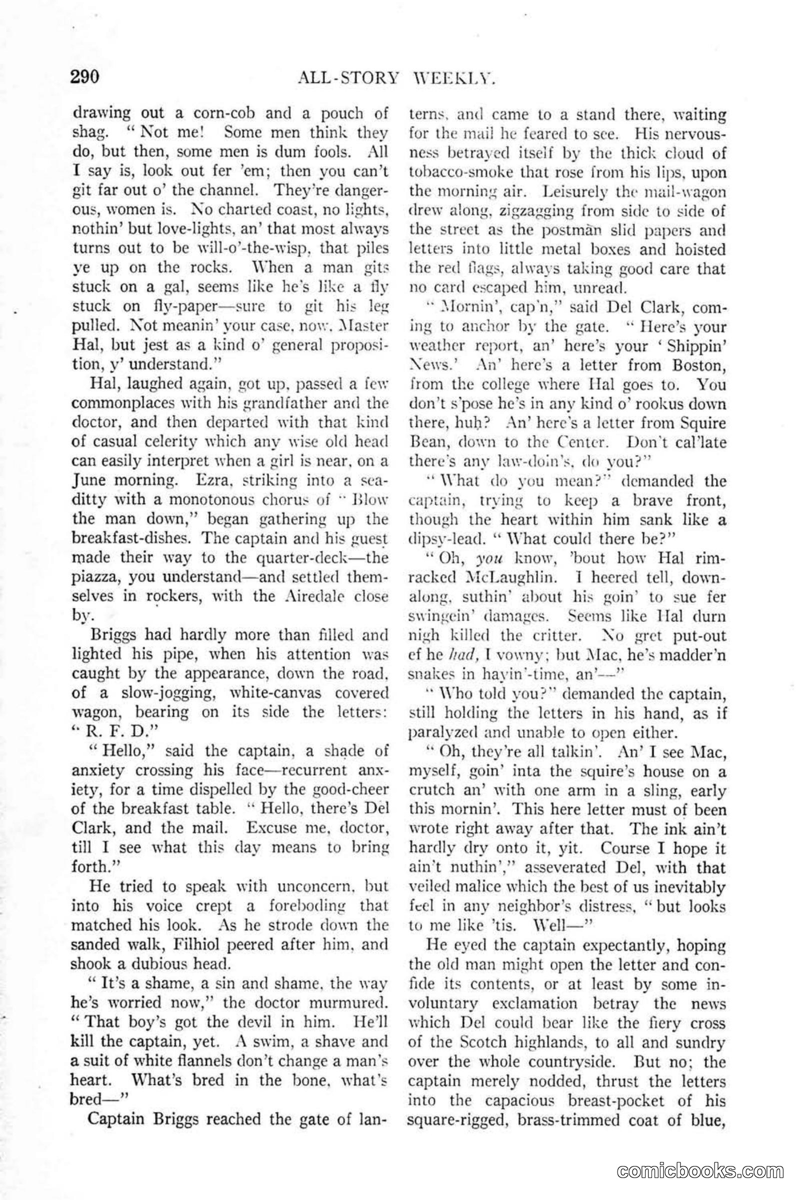 All Story Magazine, January 25, 1919 — page 124 of 188