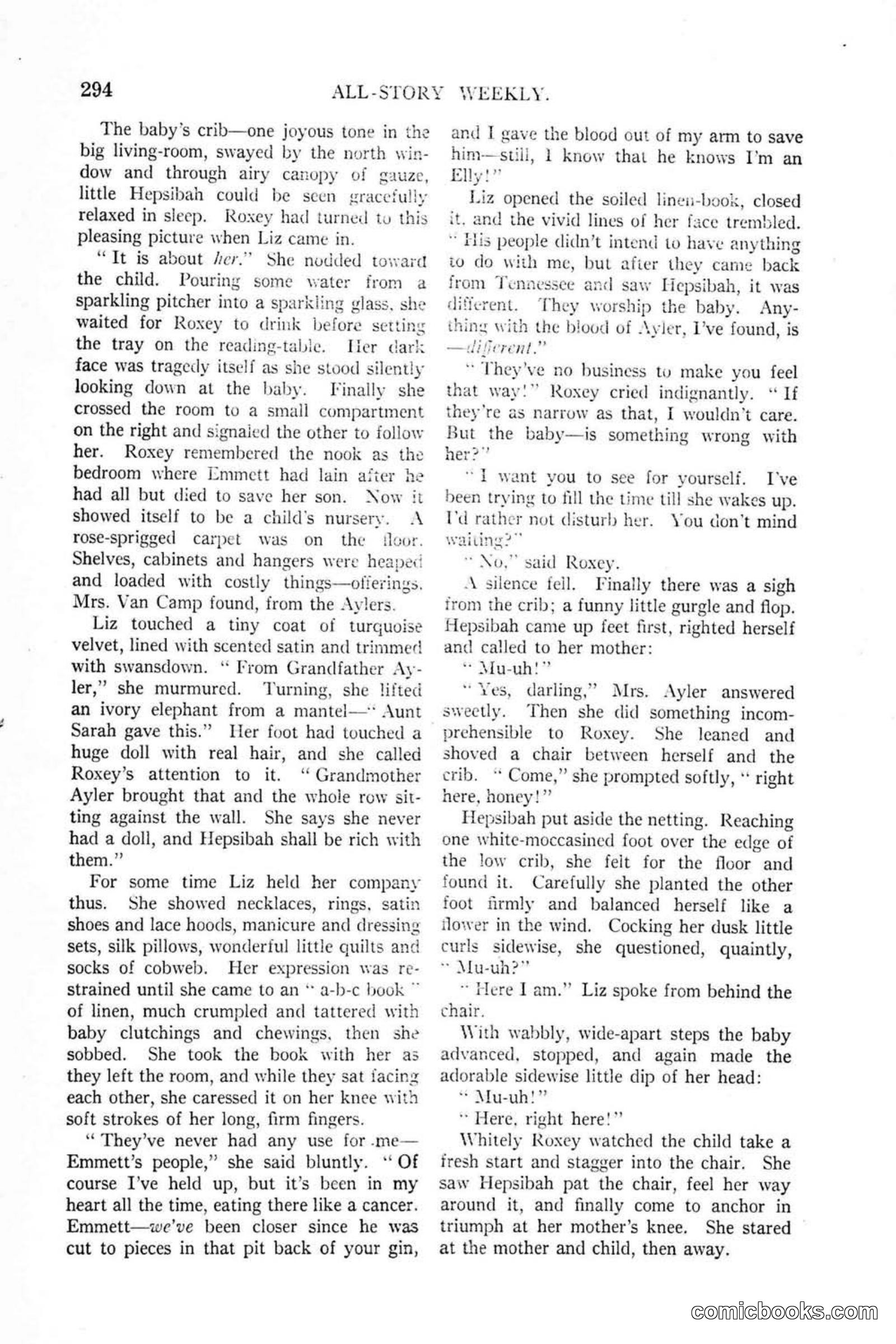 All Story Magazine, January 25, 1919 — page 128 of 188