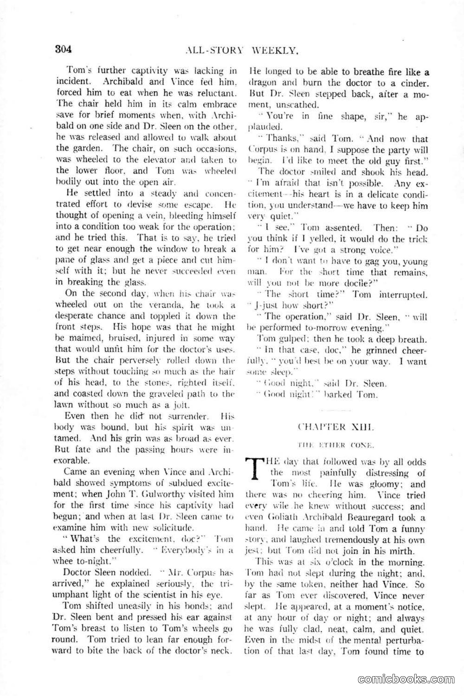 All Story Magazine, January 25, 1919 — page 138 of 188