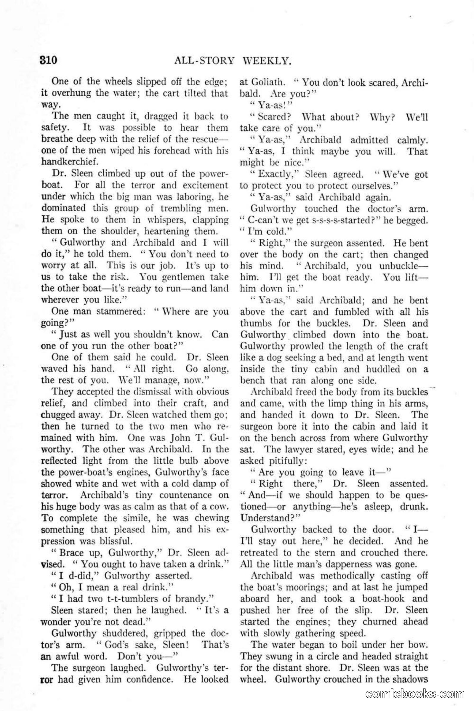 All Story Magazine, January 25, 1919 — page 144 of 188