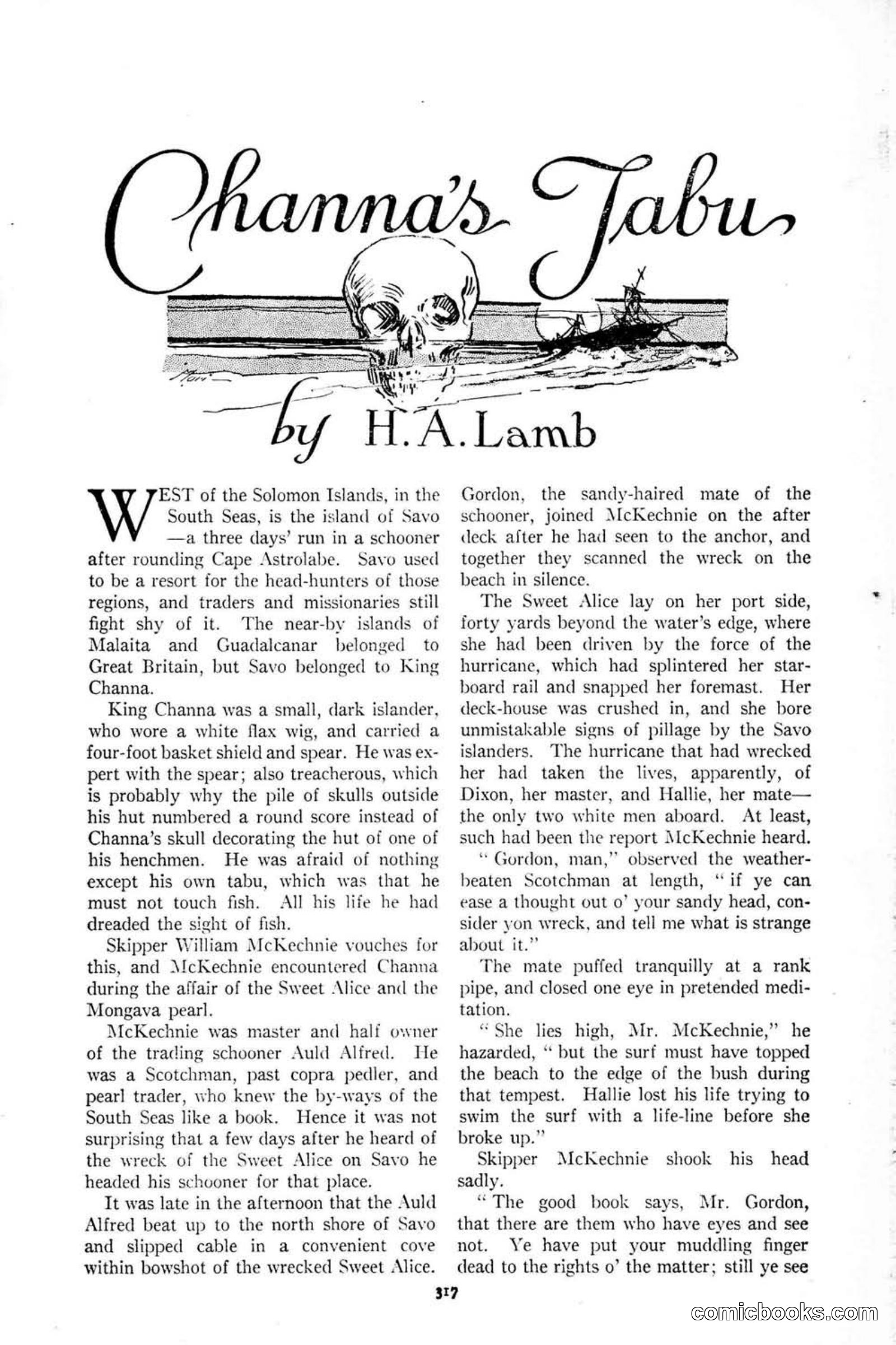 All Story Magazine, January 25, 1919 — page 151 of 188