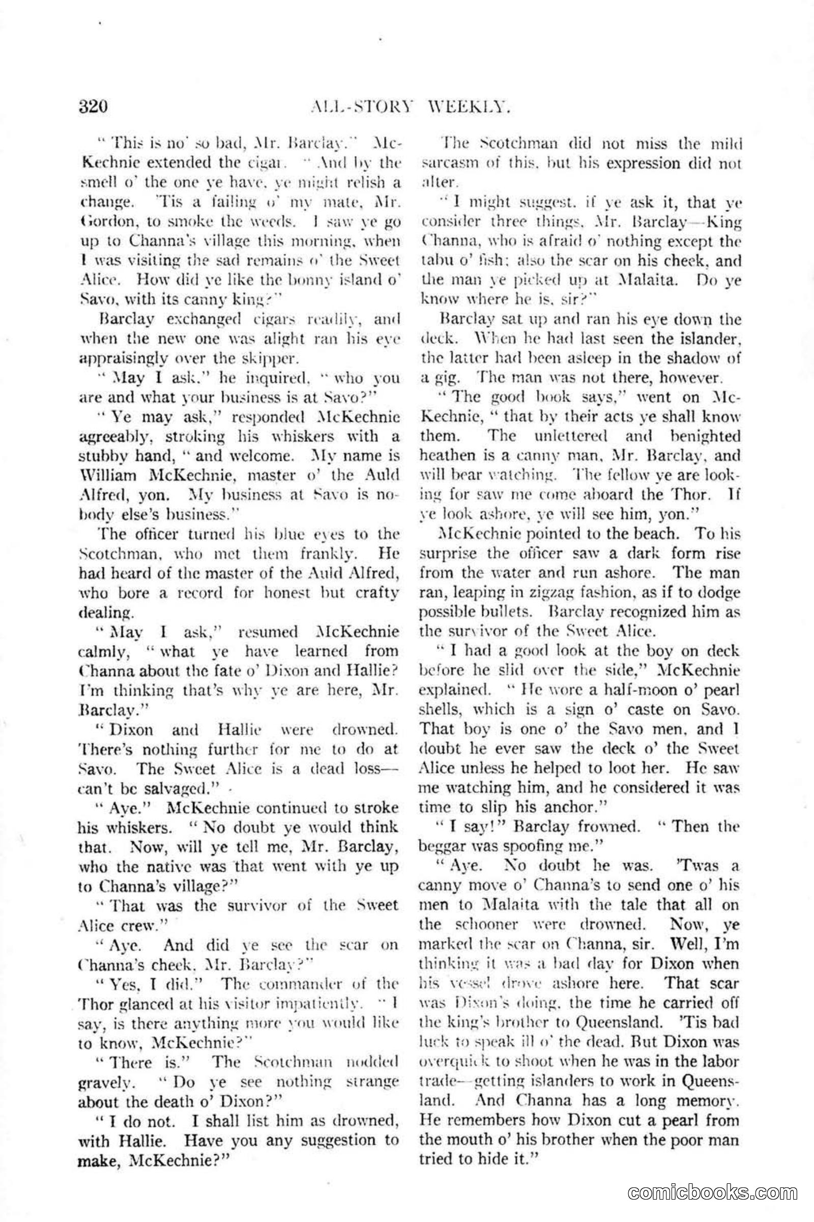 All Story Magazine, January 25, 1919 — page 154 of 188