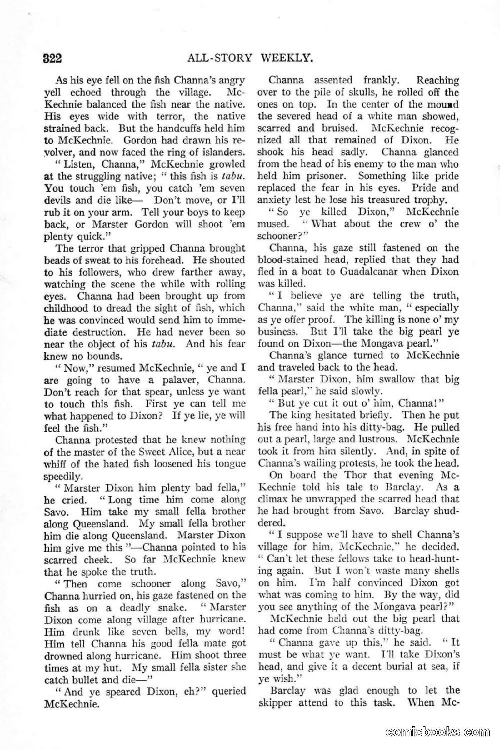 All Story Magazine, January 25, 1919 — page 156 of 188