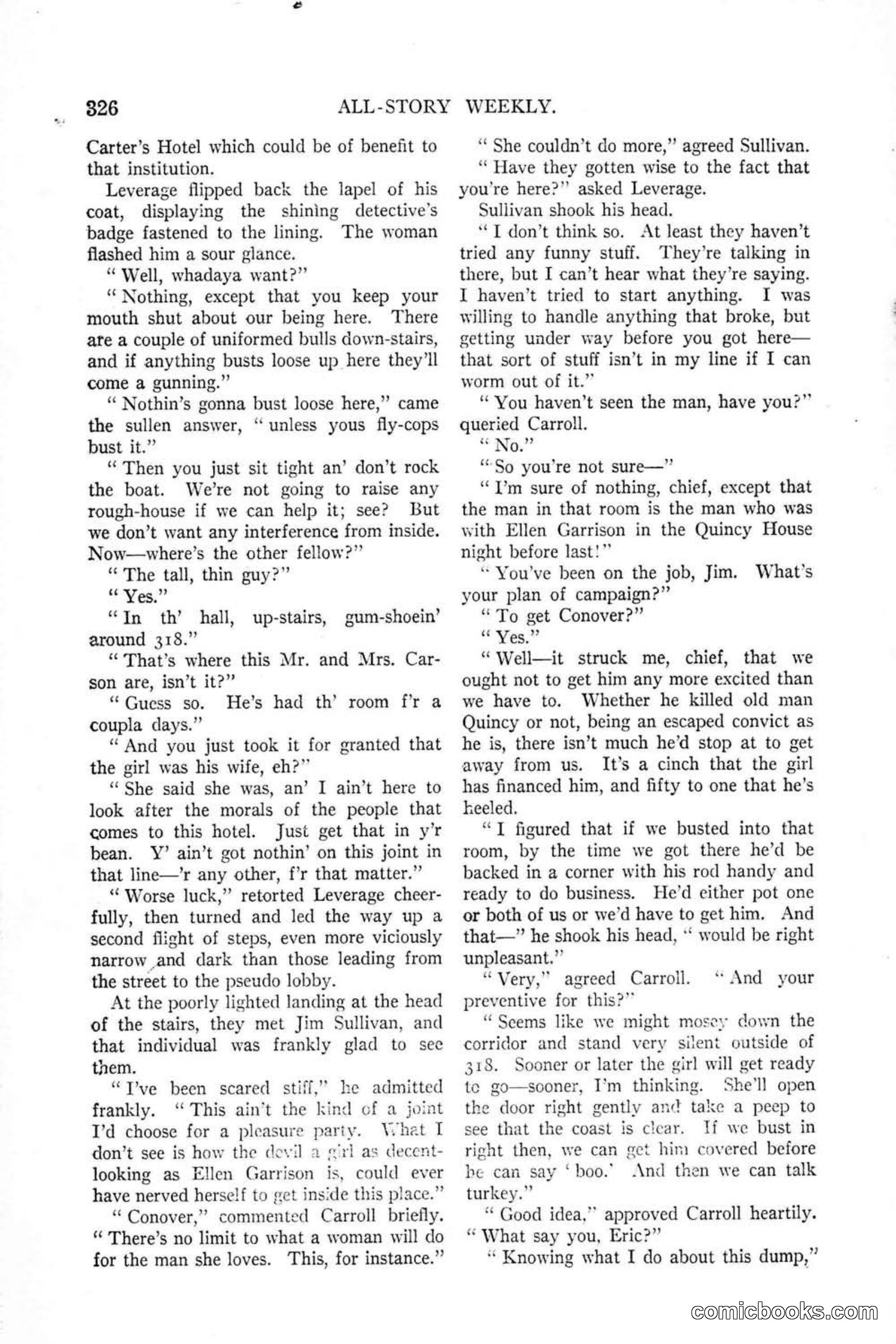 All Story Magazine, January 25, 1919 — page 160 of 188