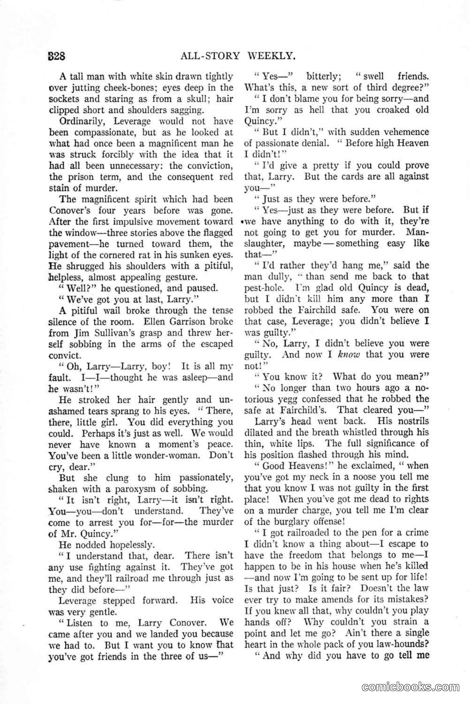 All Story Magazine, January 25, 1919 — page 162 of 188