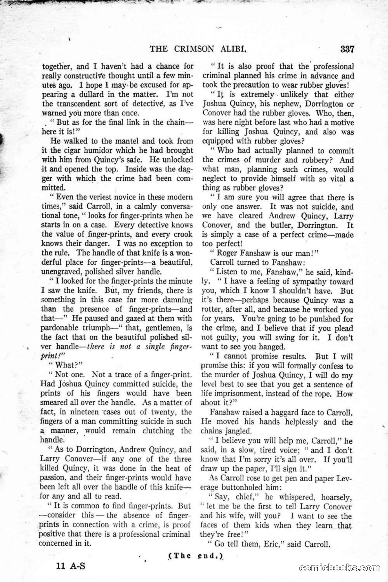 All Story Magazine, January 25, 1919 — page 171 of 188