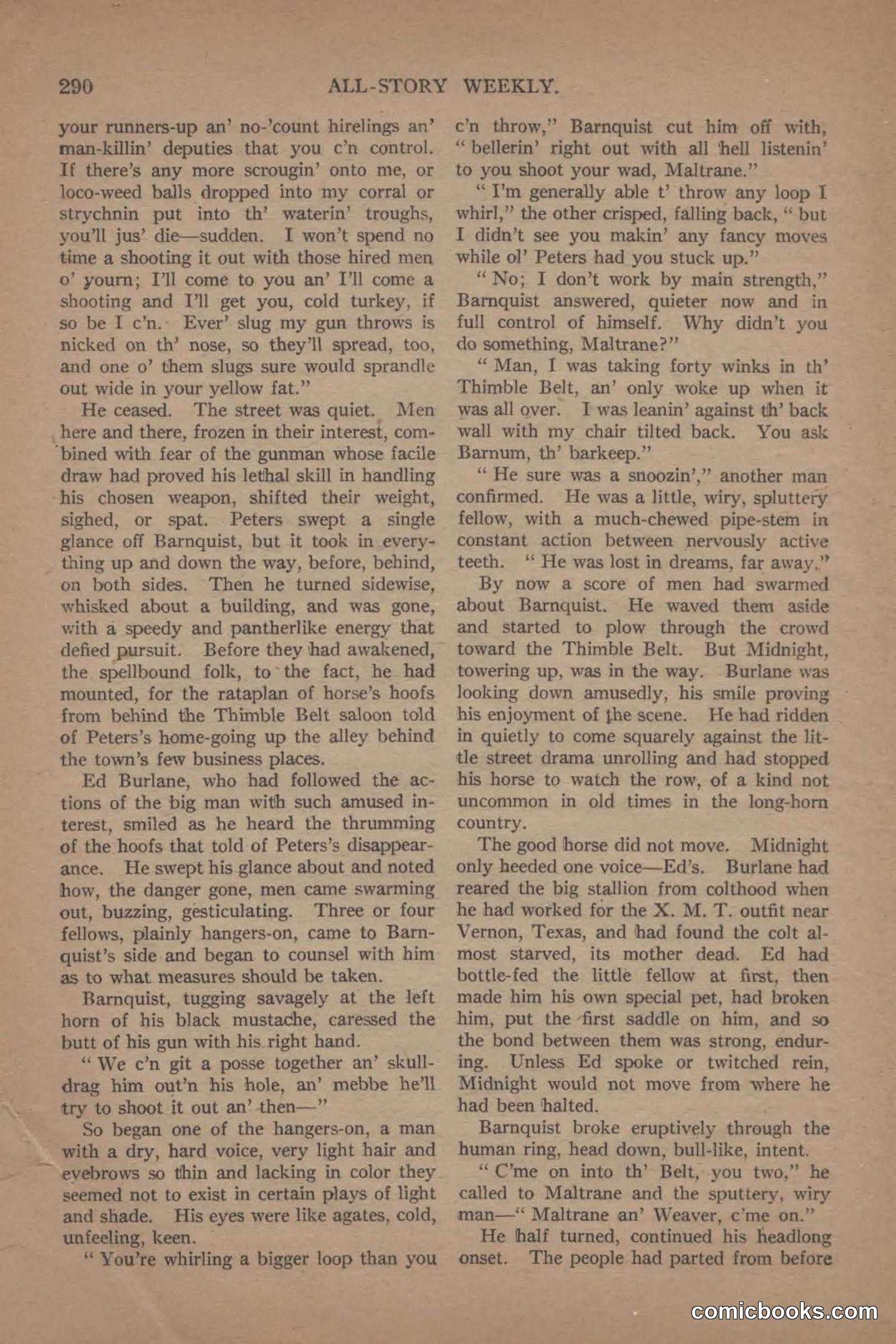 All Story Magazine, June 19, 1920 — page 12 of 156