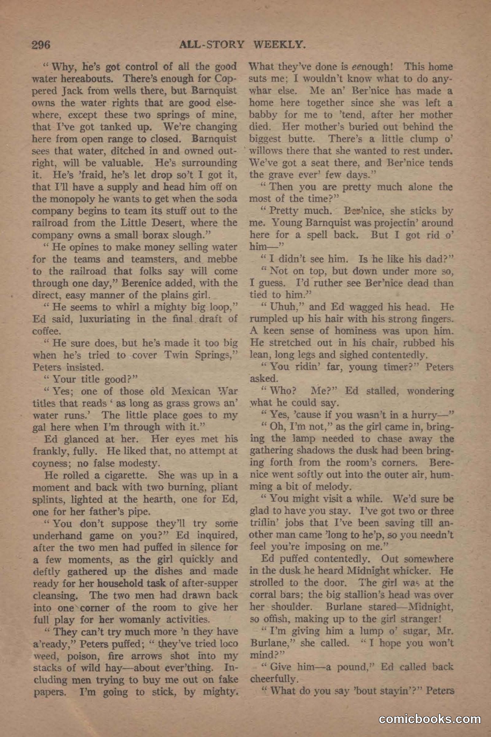All Story Magazine, June 19, 1920 — page 18 of 156