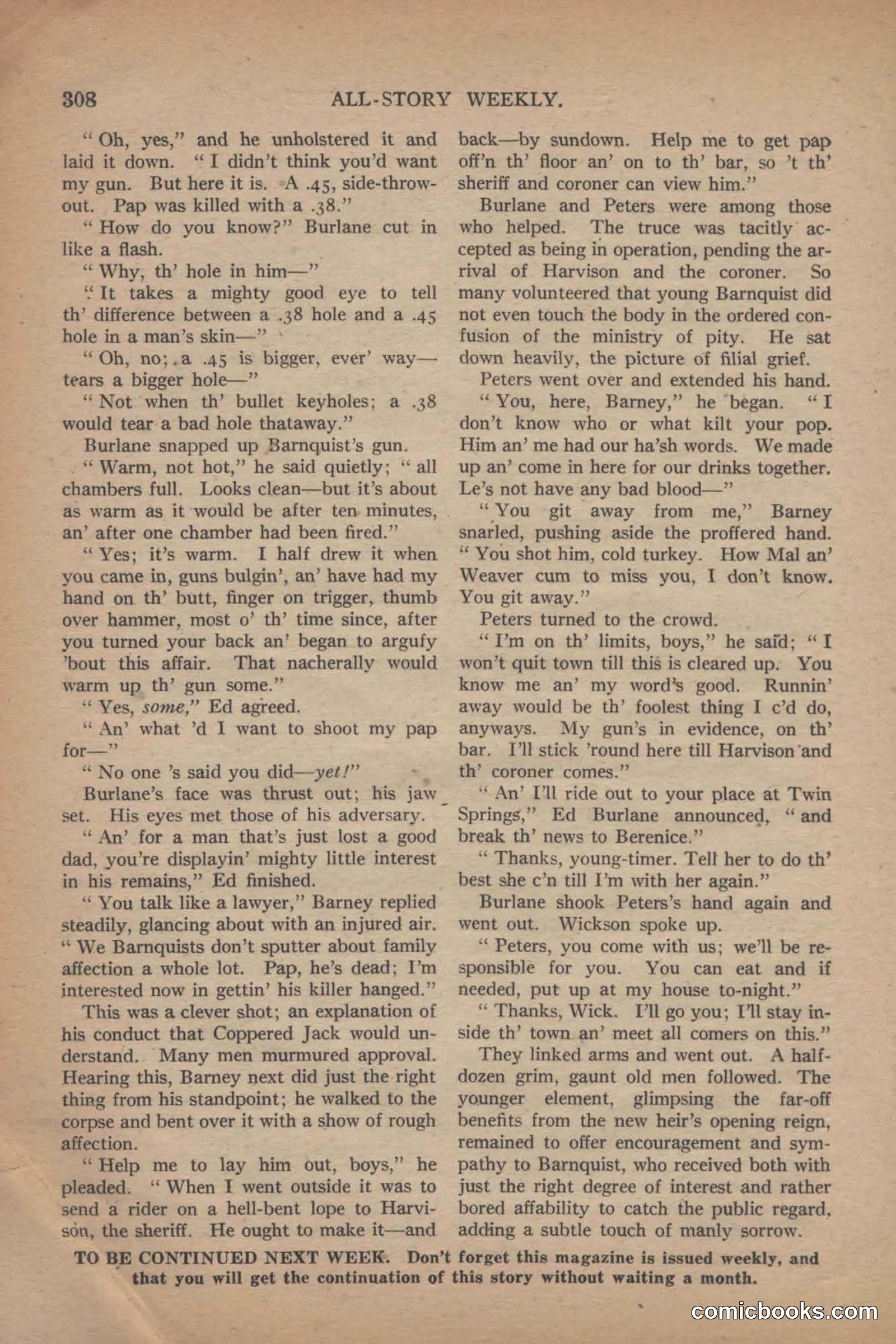 All Story Magazine, June 19, 1920 — page 30 of 156