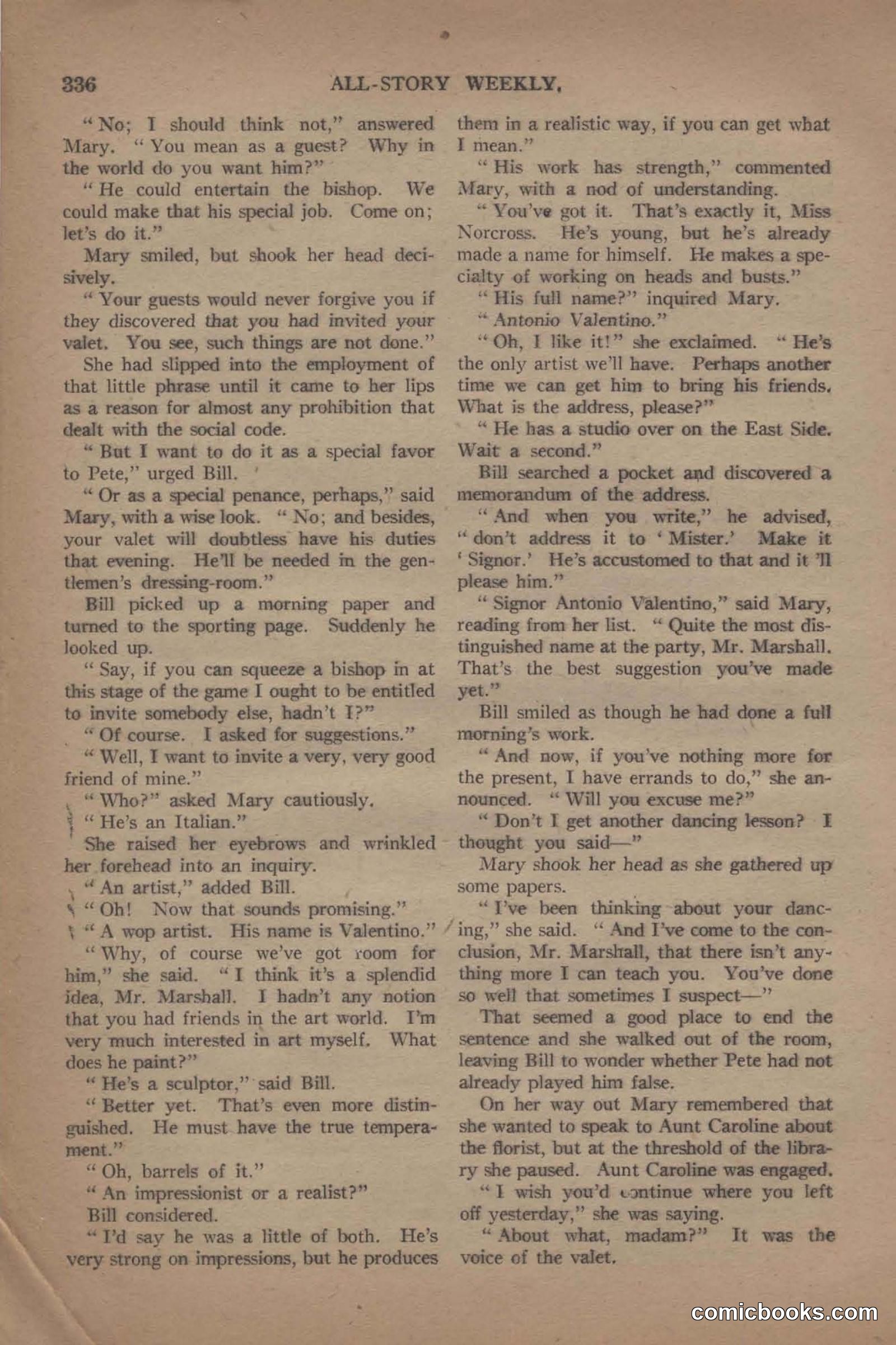 All Story Magazine, June 19, 1920 — page 58 of 156