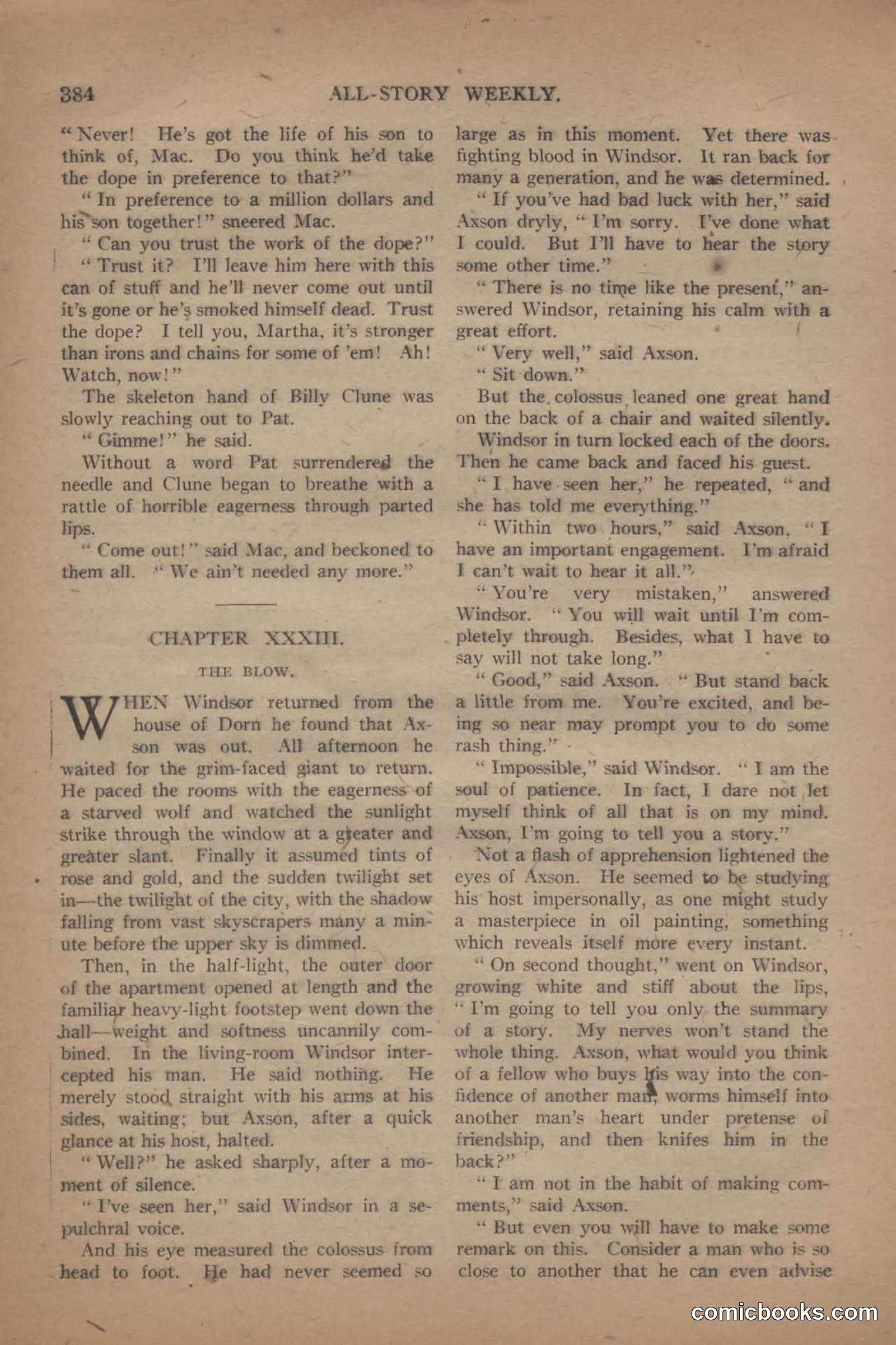 All Story Magazine, June 19, 1920 — page 106 of 156