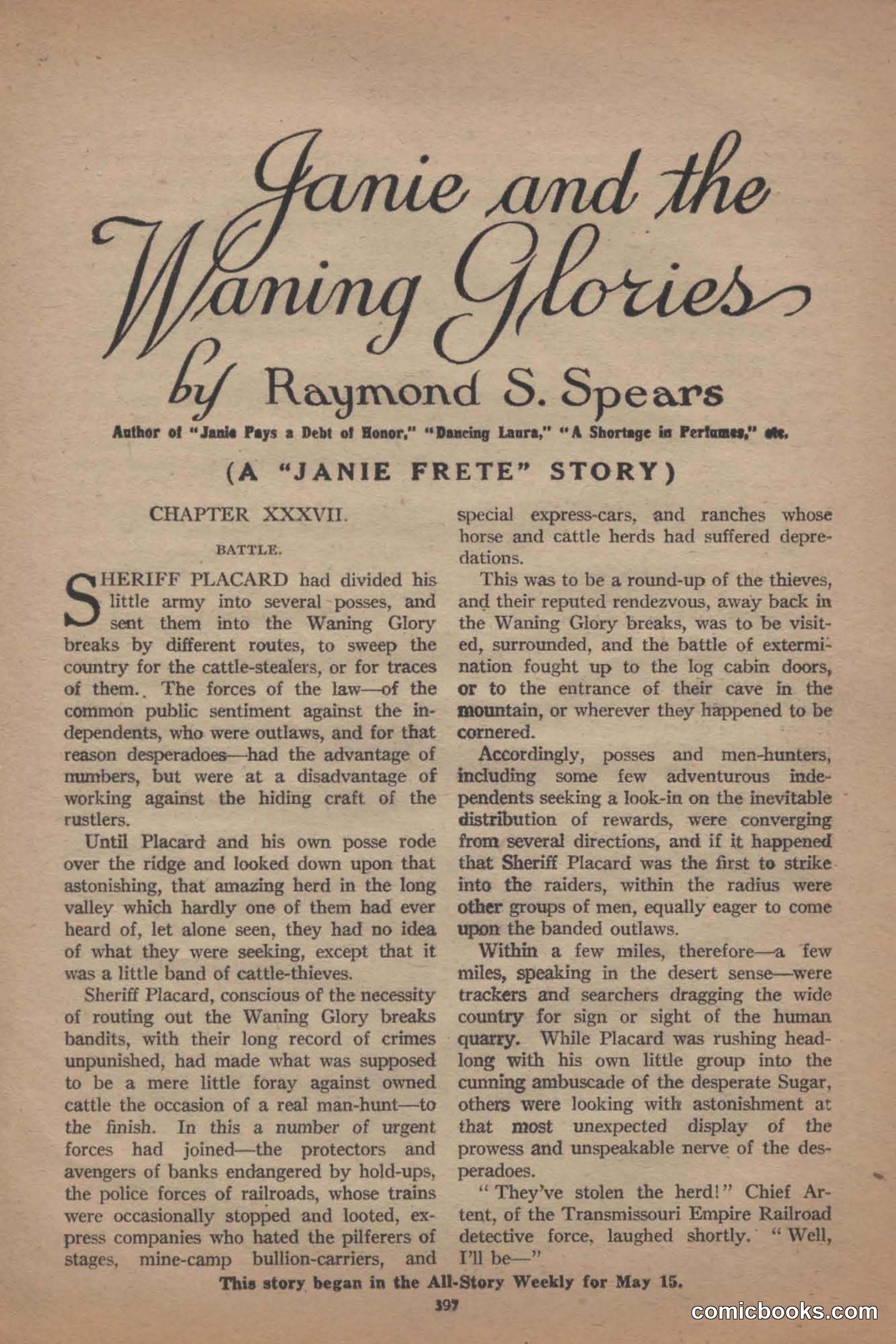 All Story Magazine, June 19, 1920 — page 119 of 156