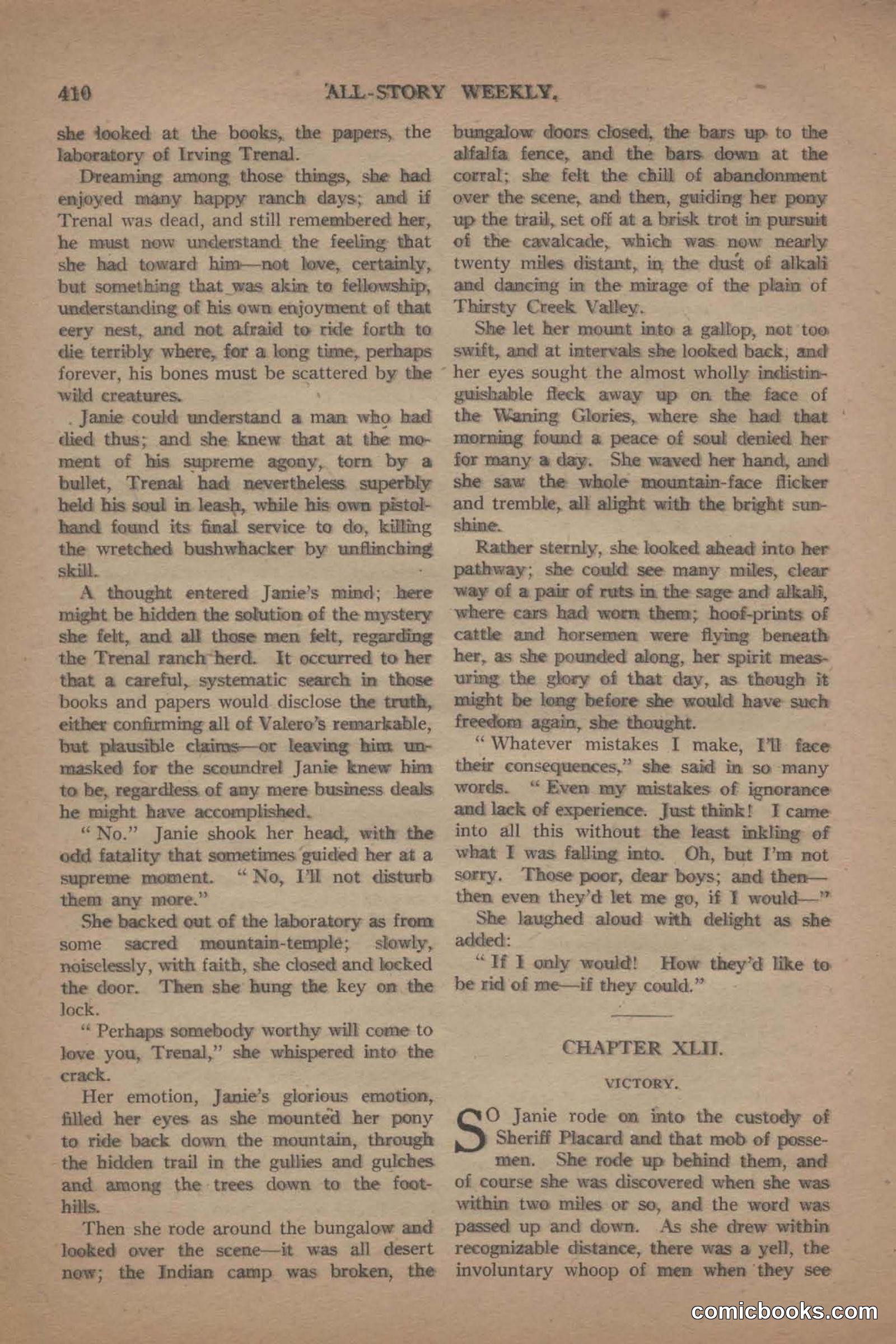 All Story Magazine, June 19, 1920 — page 132 of 156