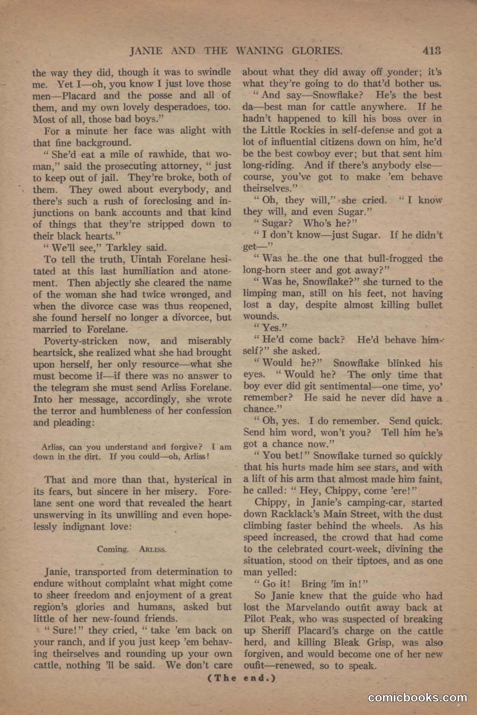 All Story Magazine, June 19, 1920 — page 135 of 156