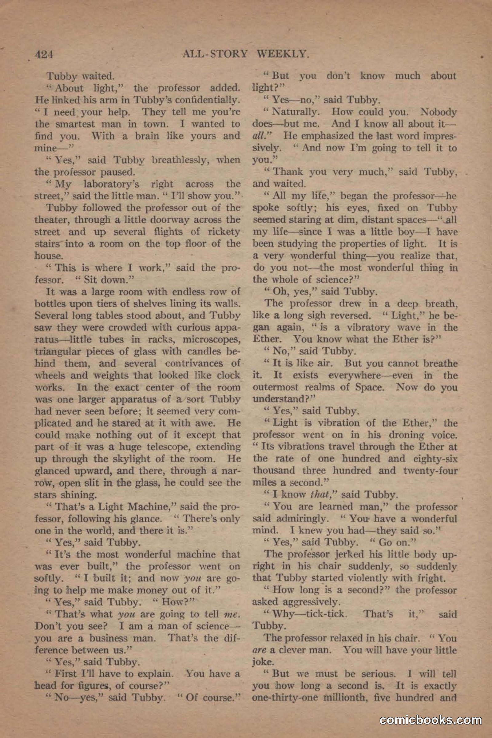 All Story Magazine, June 19, 1920 — page 146 of 156