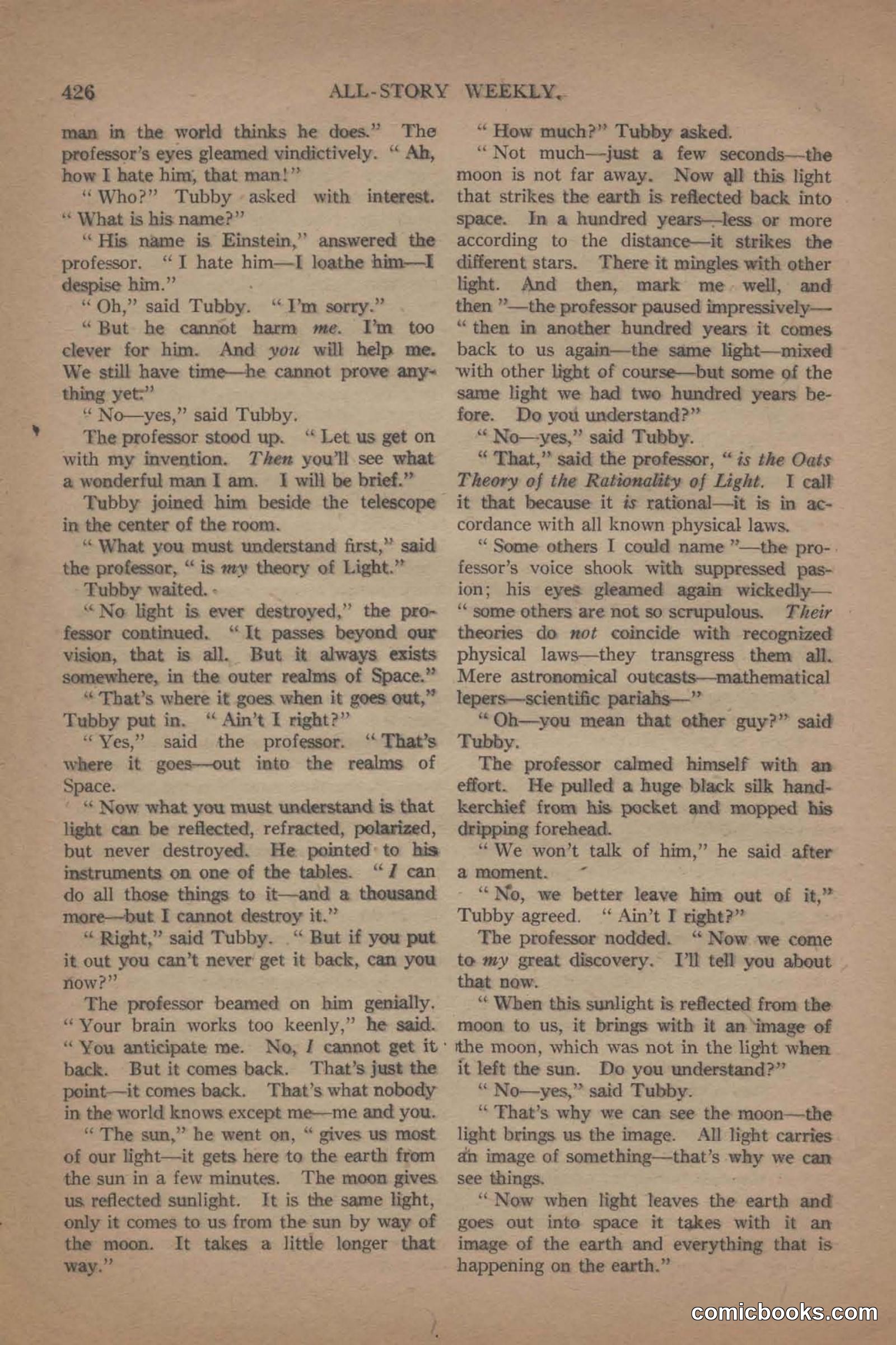 All Story Magazine, June 19, 1920 — page 148 of 156