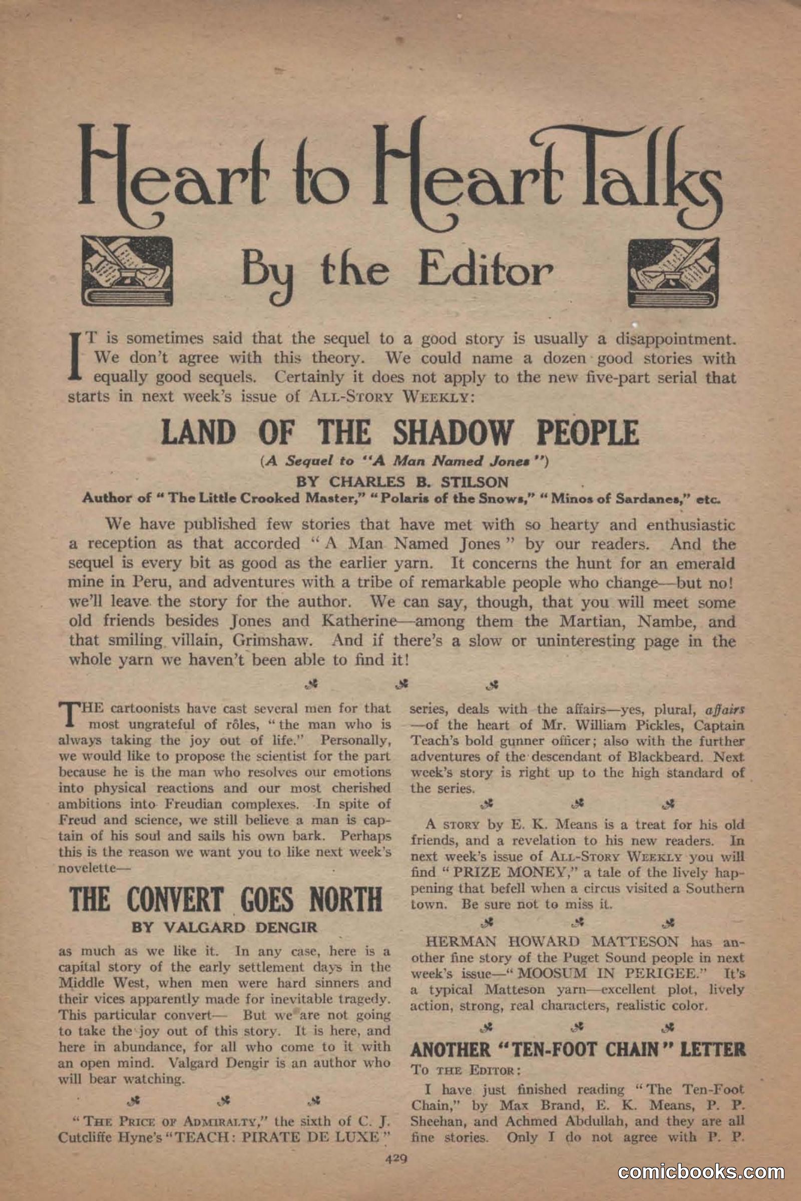 All Story Magazine, June 19, 1920 — page 151 of 156