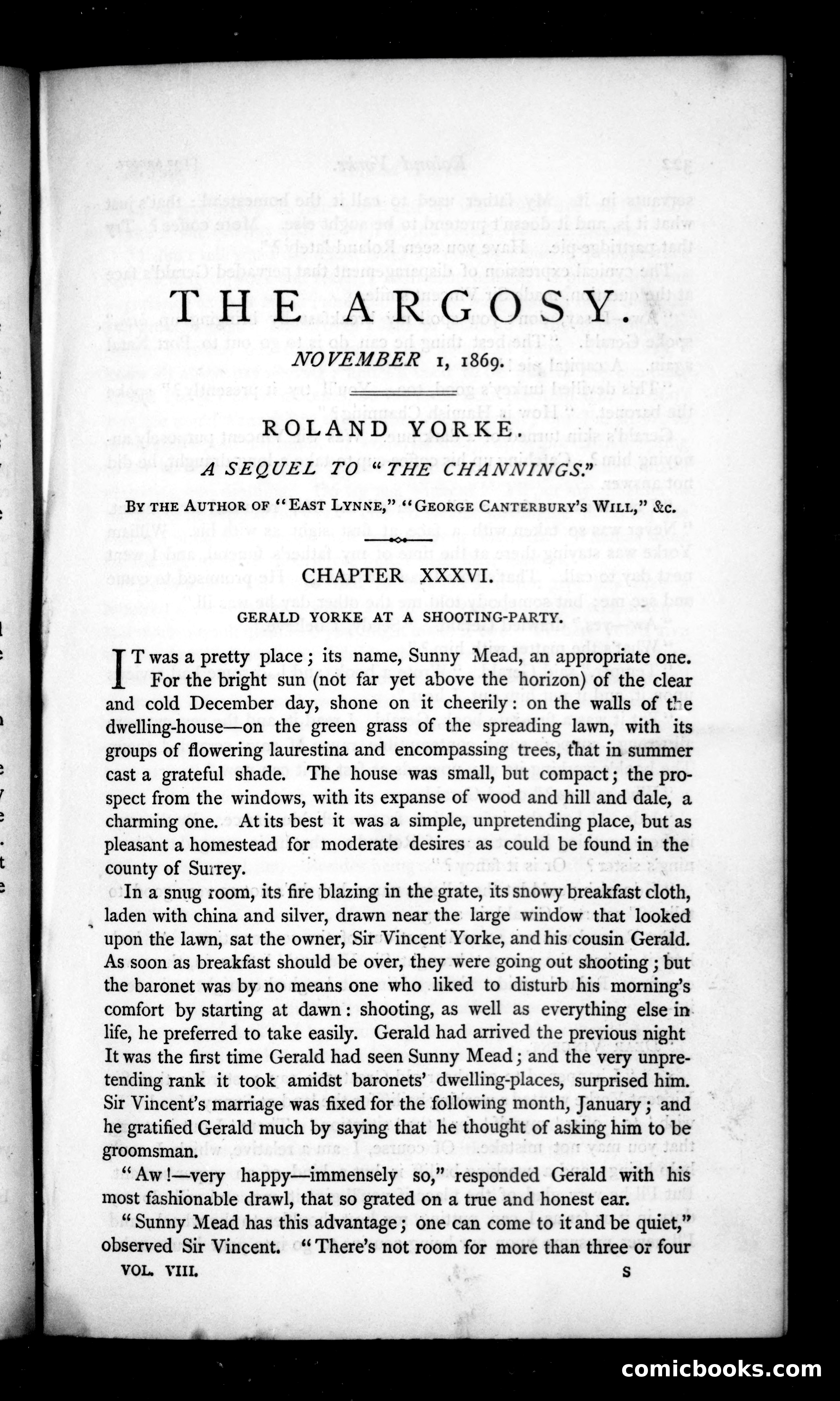 The Argosy, Vol. VIII, November 1, 1869 — page 1 of 82