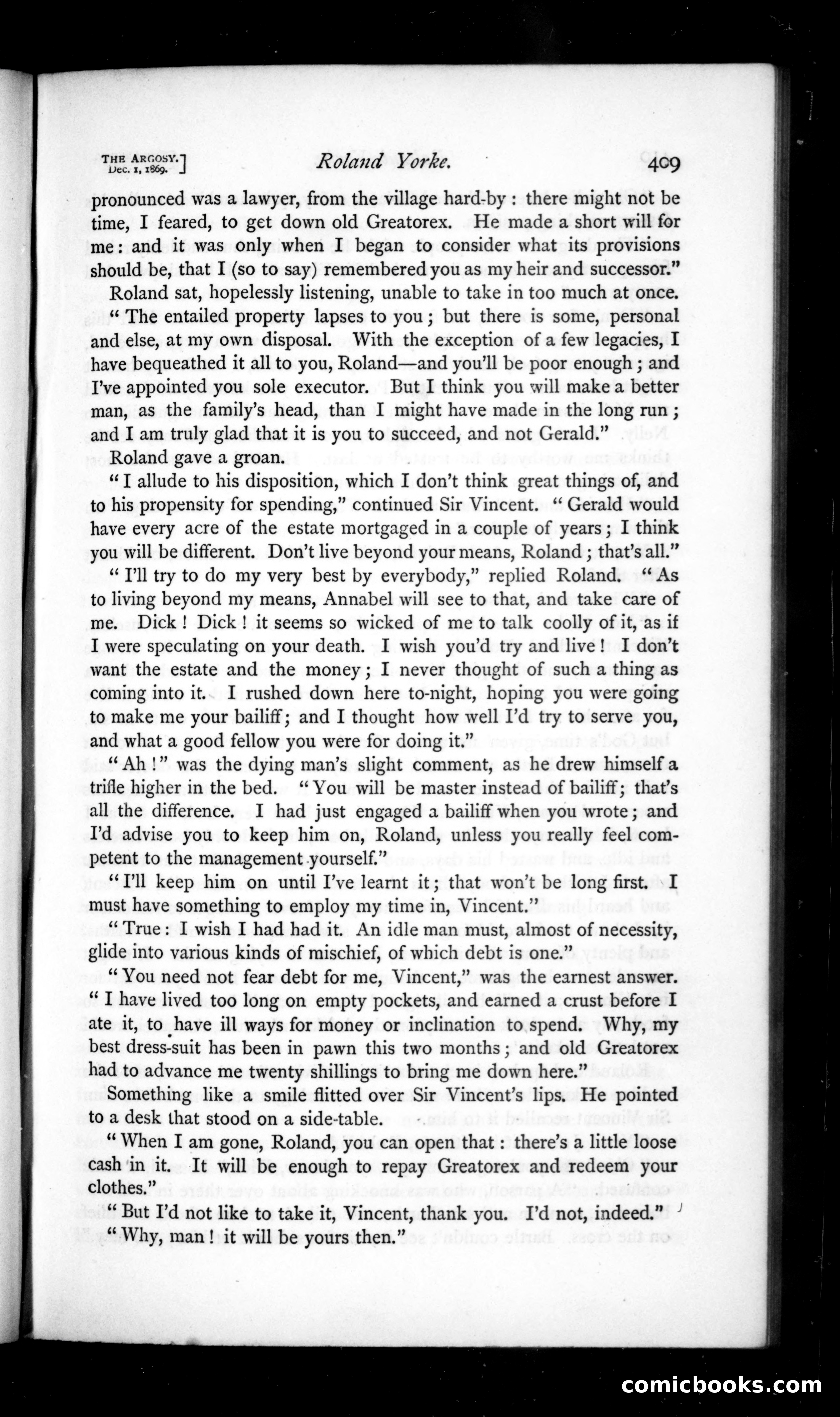 The Argosy, Vol. 8 — page 11 of 121