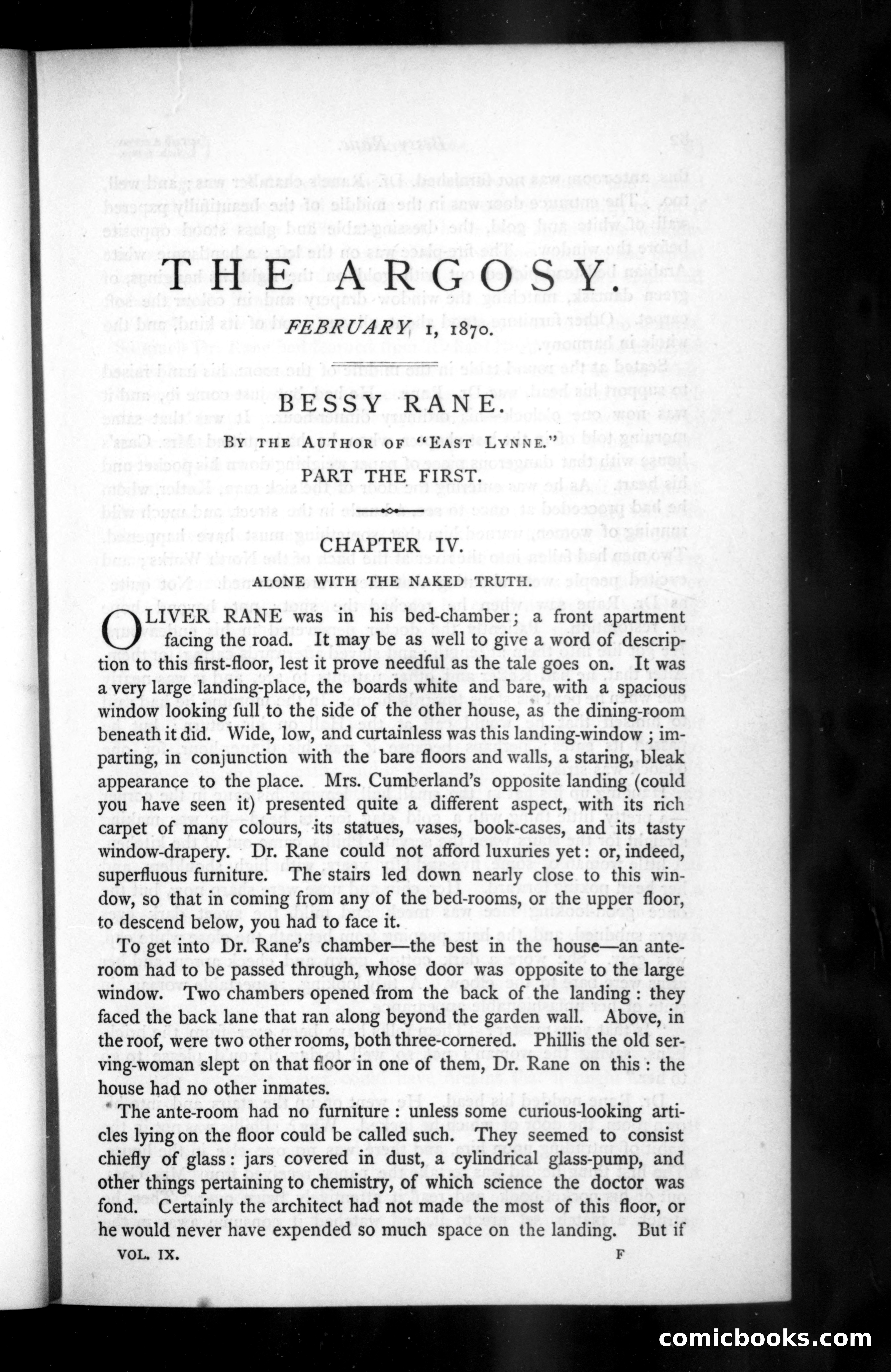 The Argosy, Vol. 9 — page 1 of 84