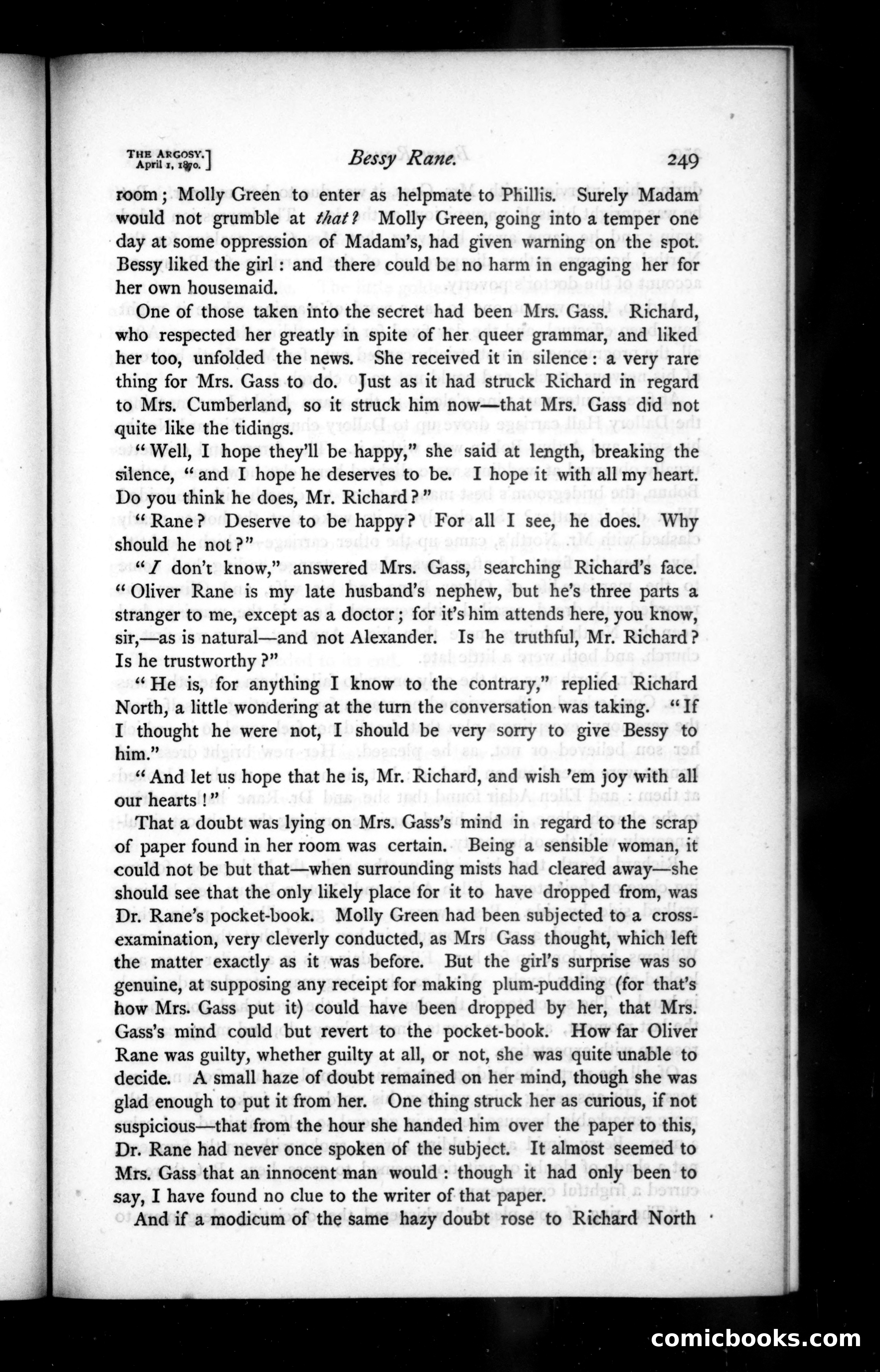 The Argosy, Vol. IX — page 9 of 82
