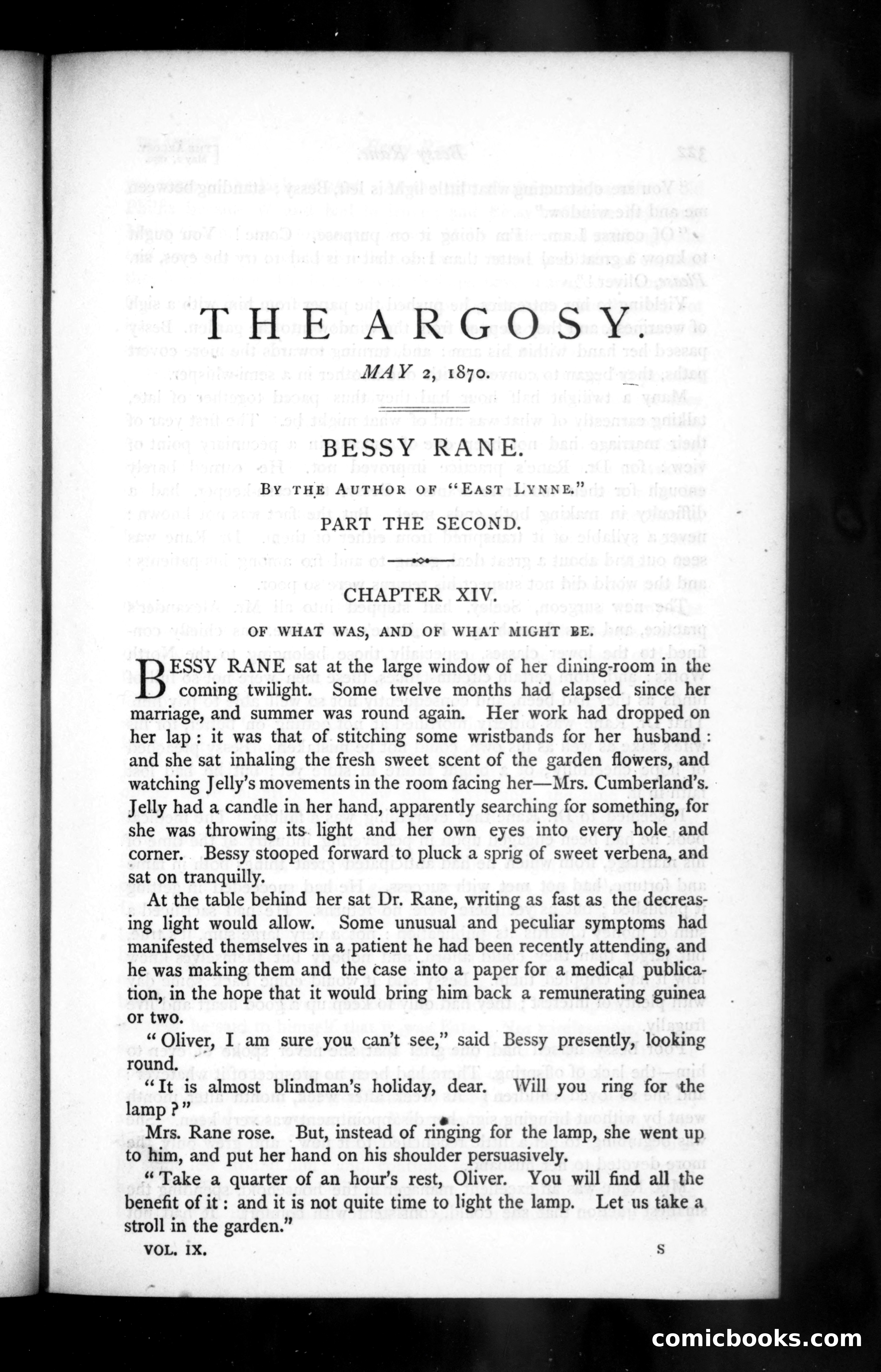The Argosy, Vol. IX, May 2, 1870 — page 1 of 82