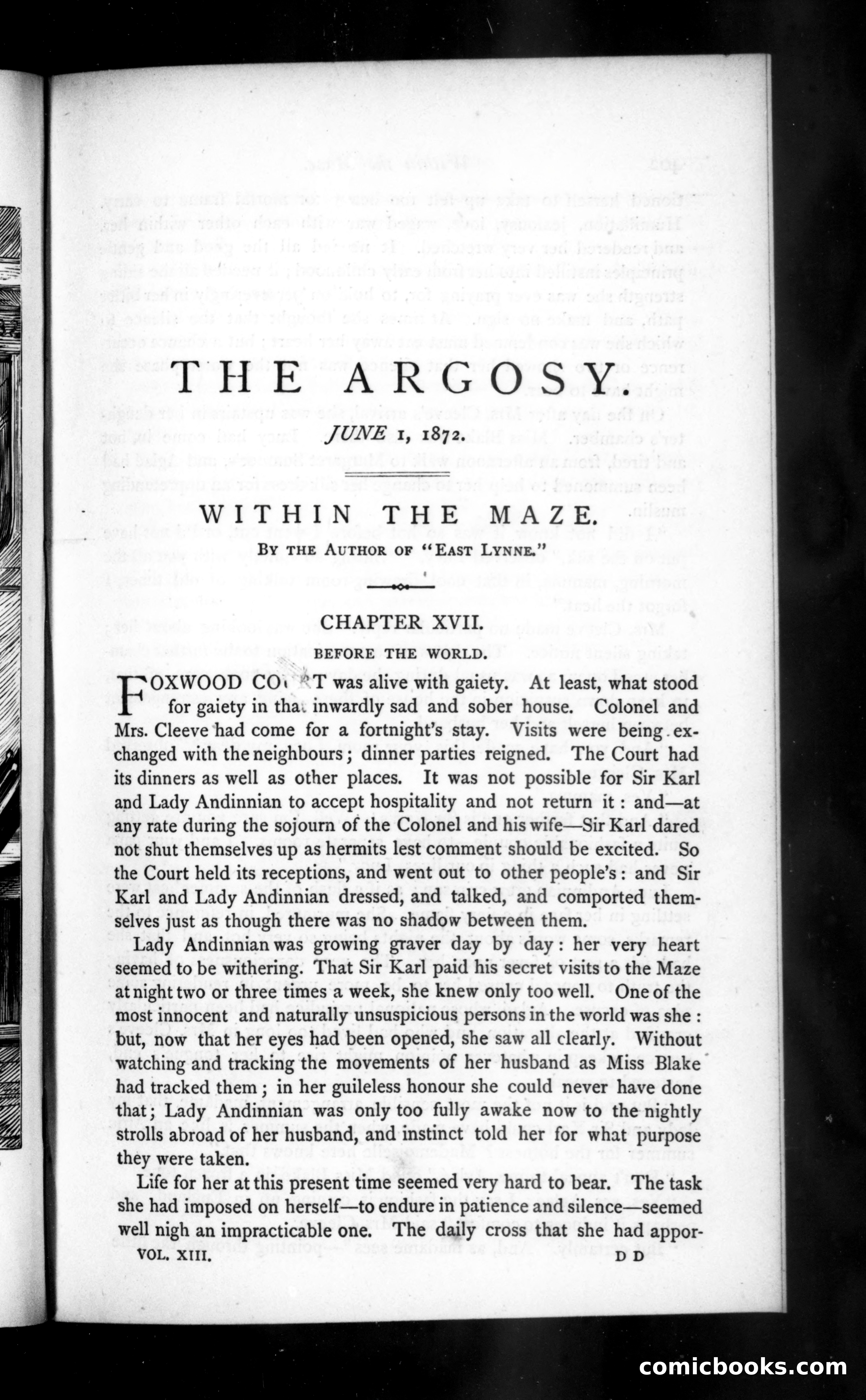 The Argosy, Vol. 13 — page 1 of 77