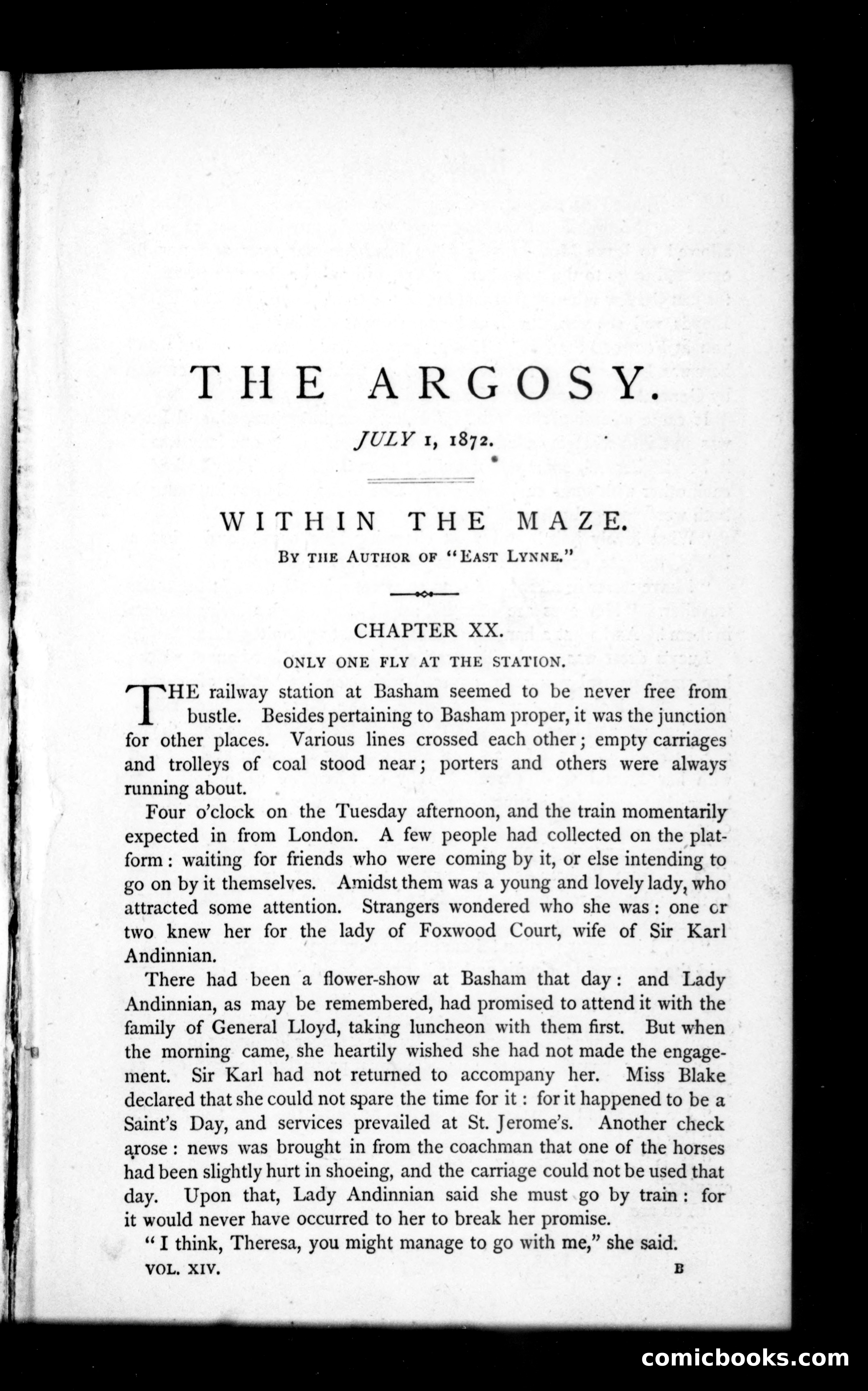 The Argosy, Vol. XIV — page 1 of 82