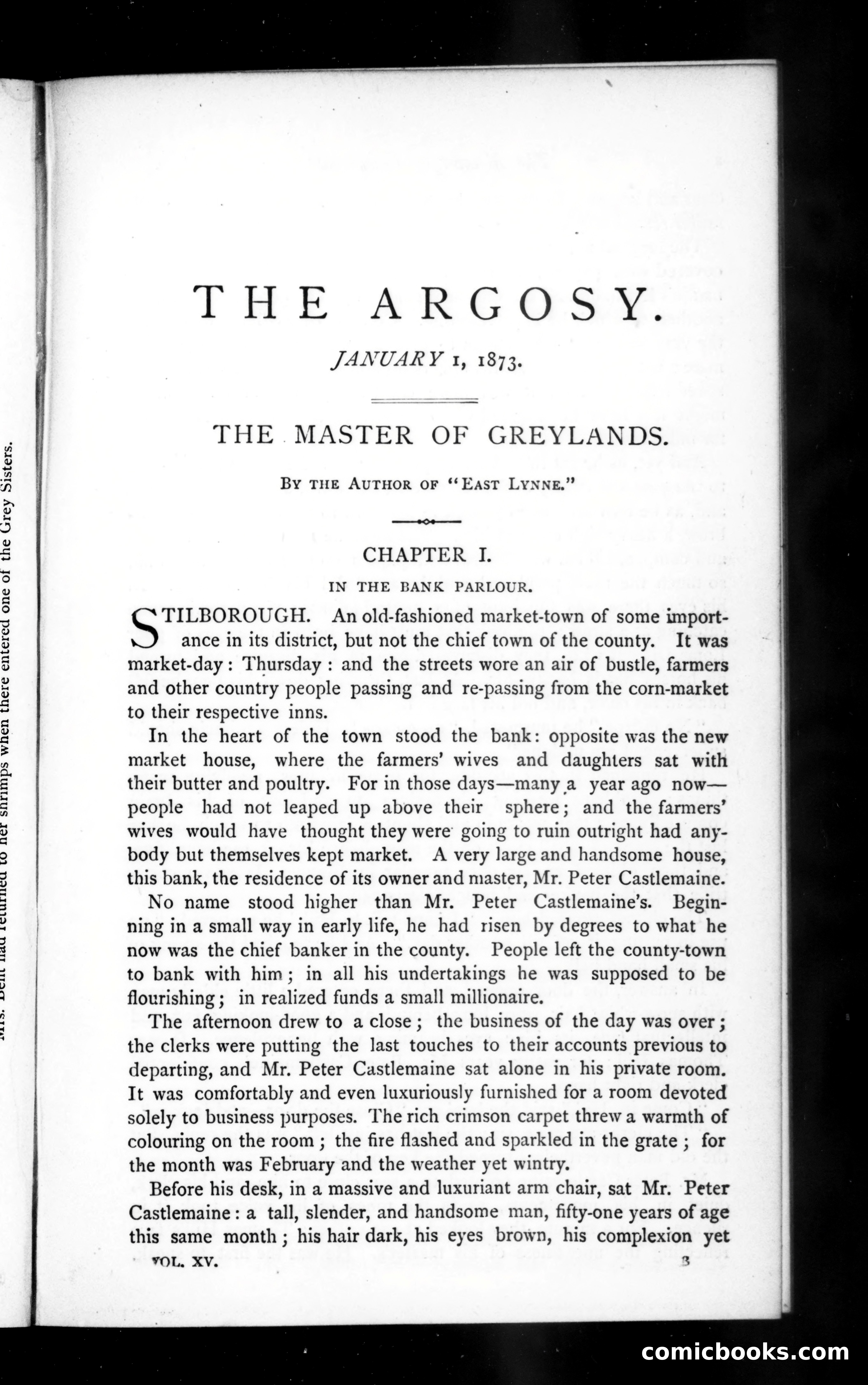 The Argosy, Vol. 15 — page 1 of 82