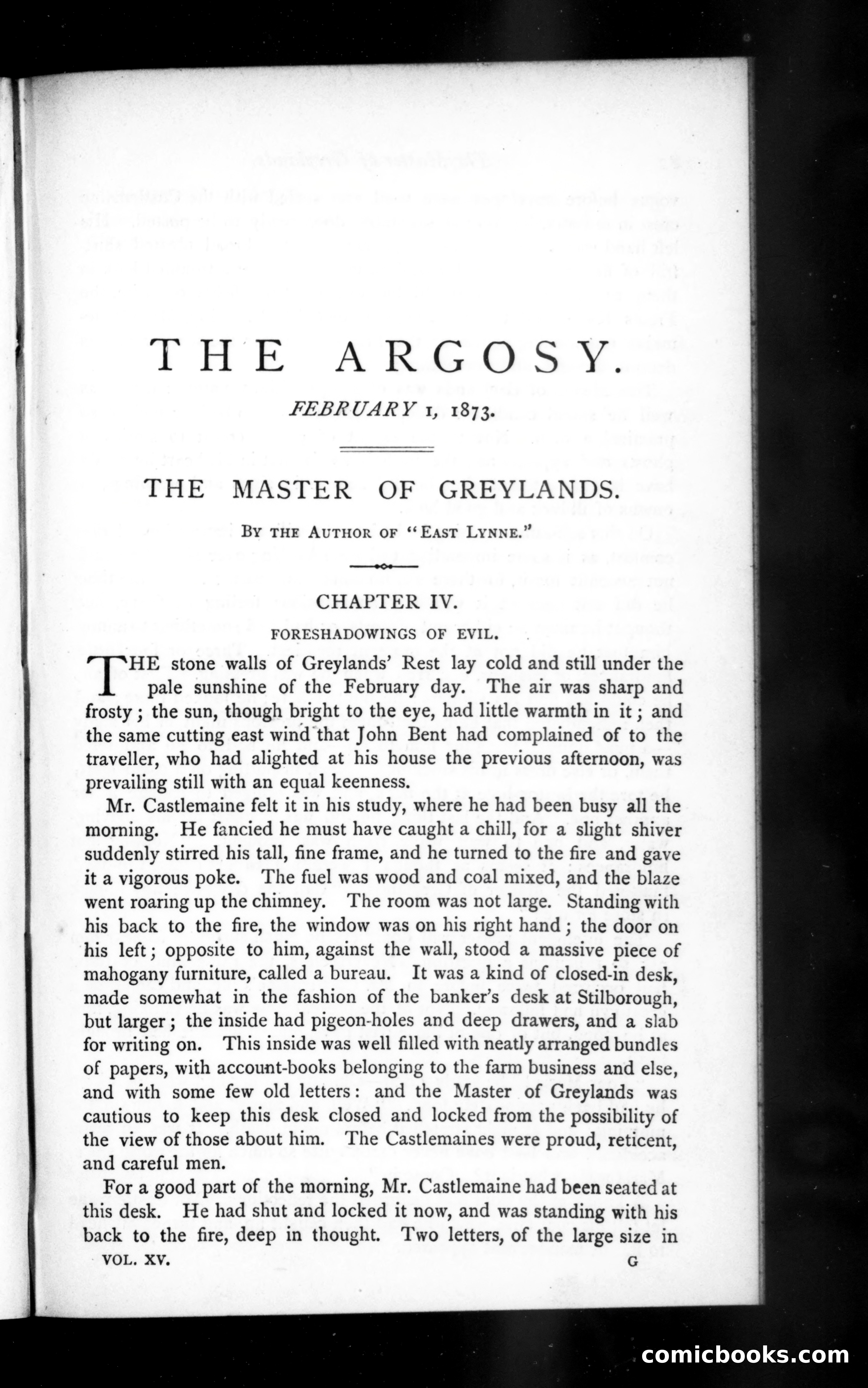 The Argosy, Vol. 15 — page 1 of 82