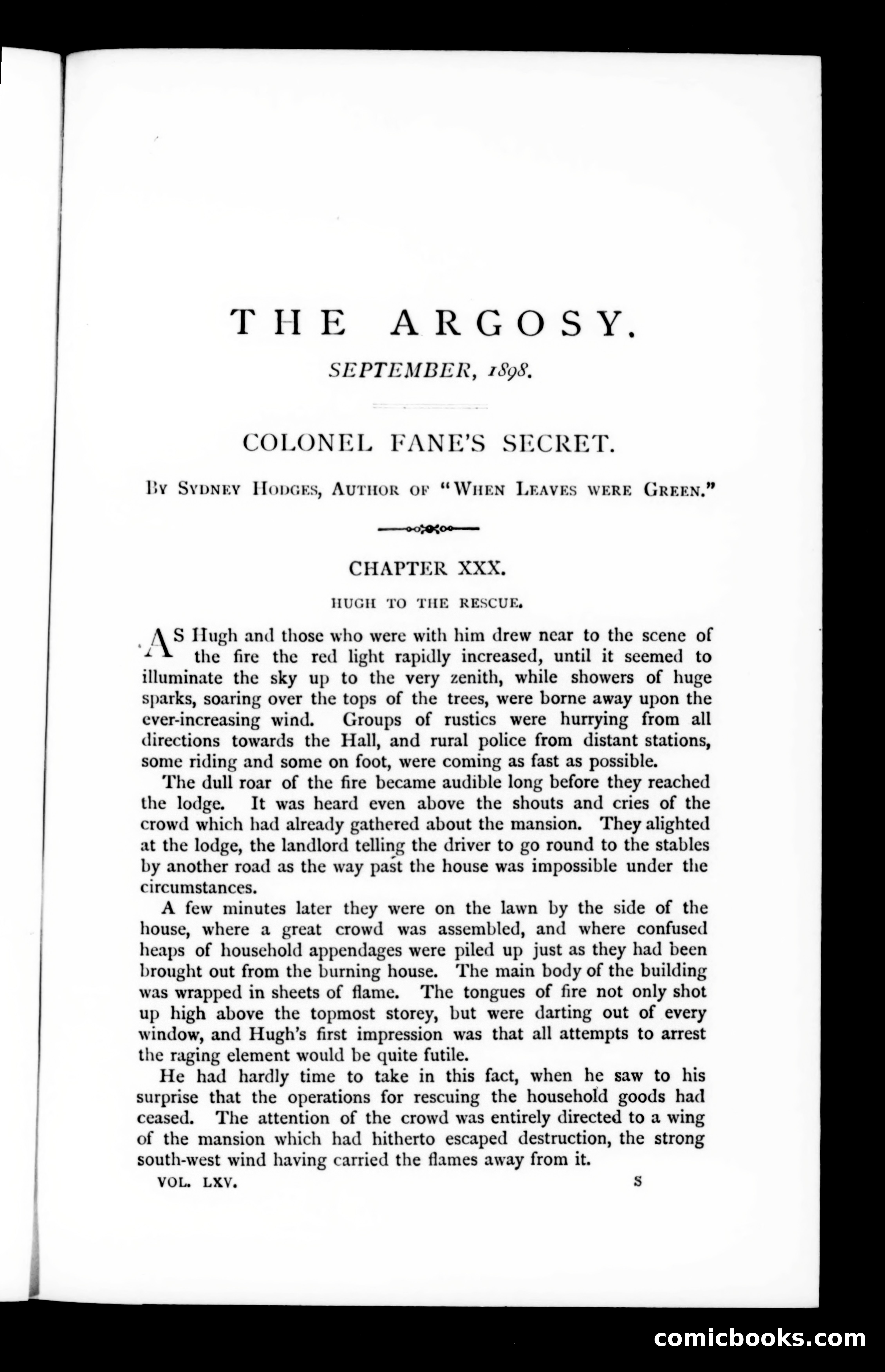 The Argosy, Vol. 65, September 1898 — page 1 of 121