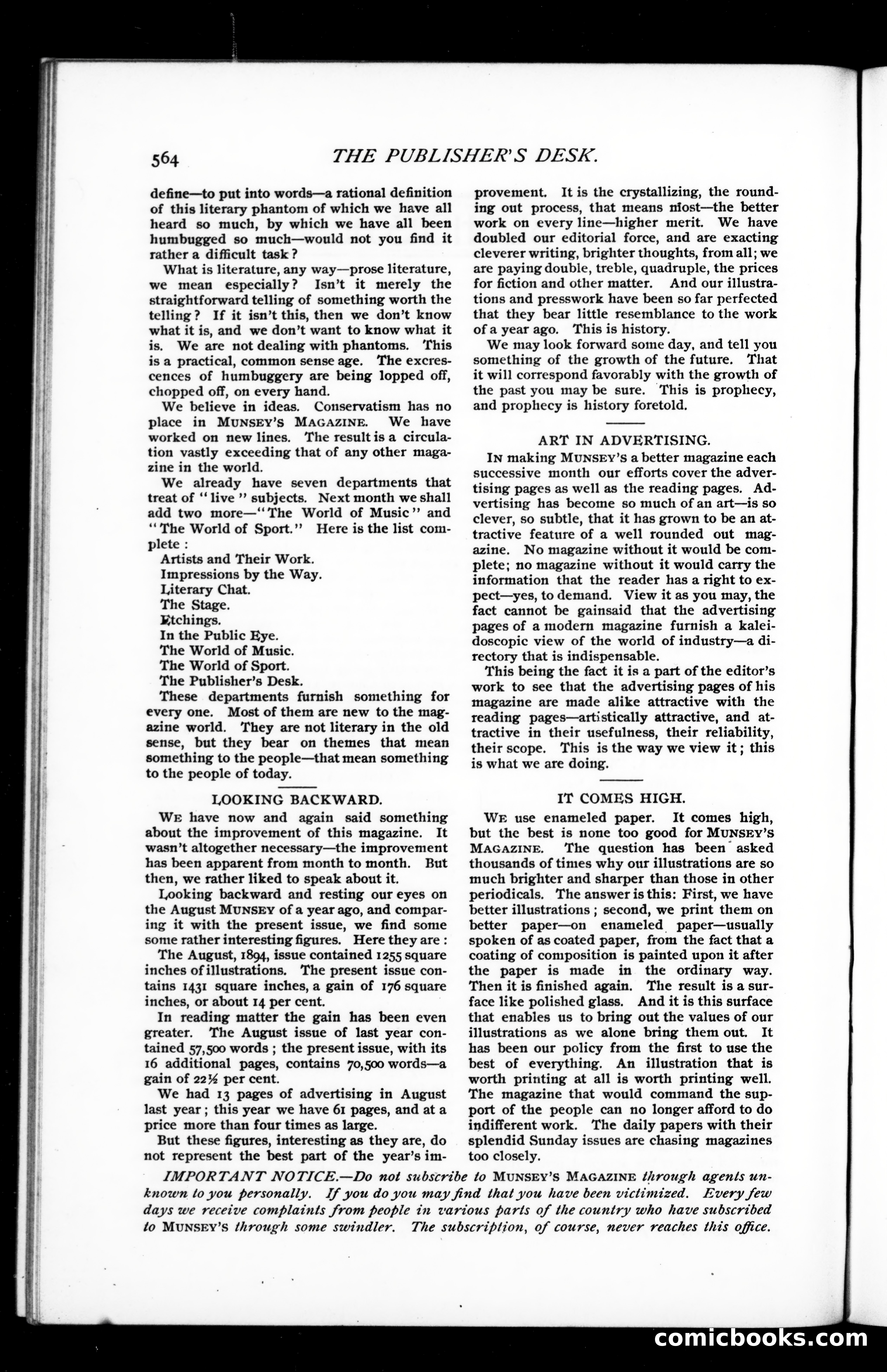 Munsey's Magazine, August 1895 — page 128 of 130