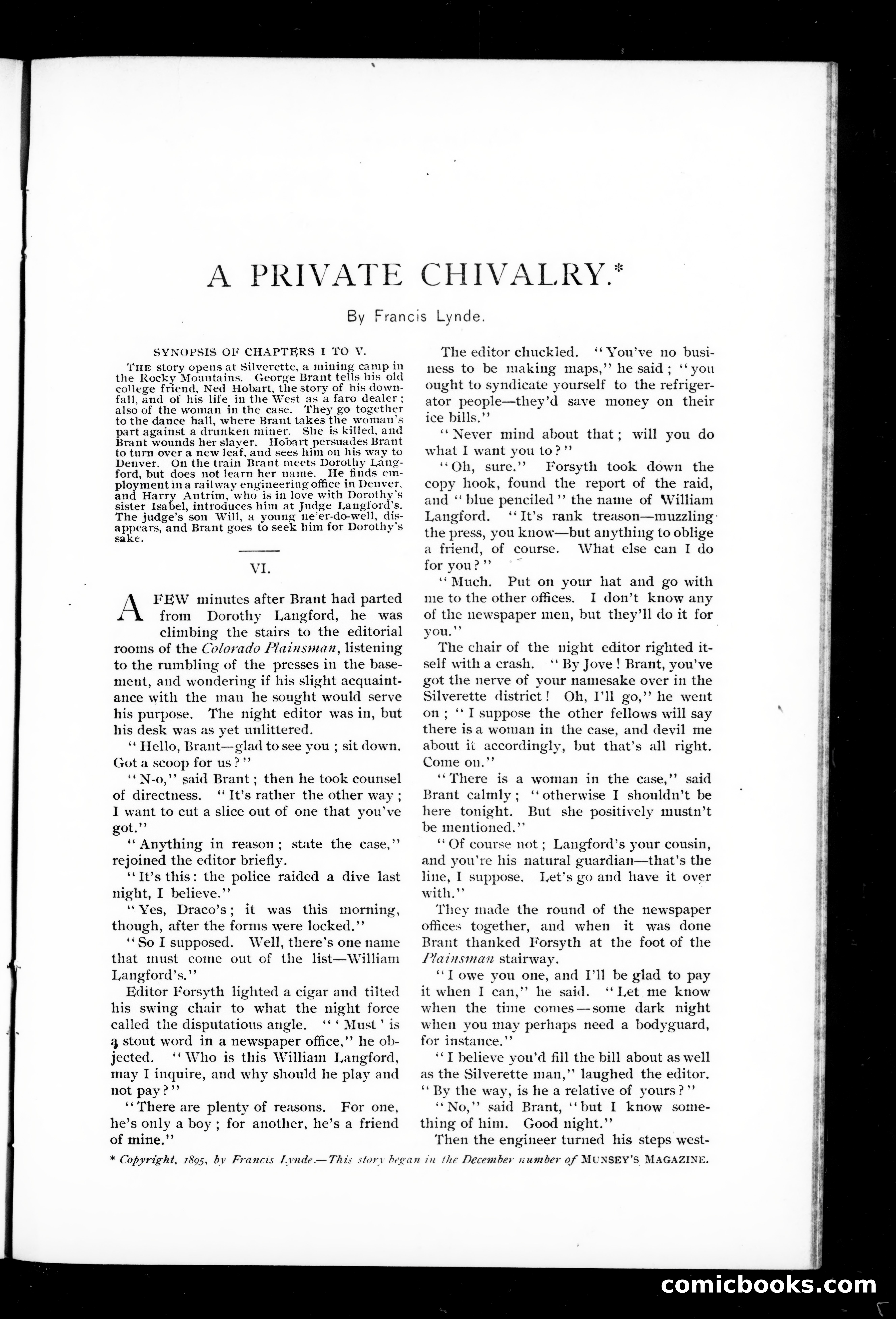Munsey's Magazine, January 1896 — page 17 of 128