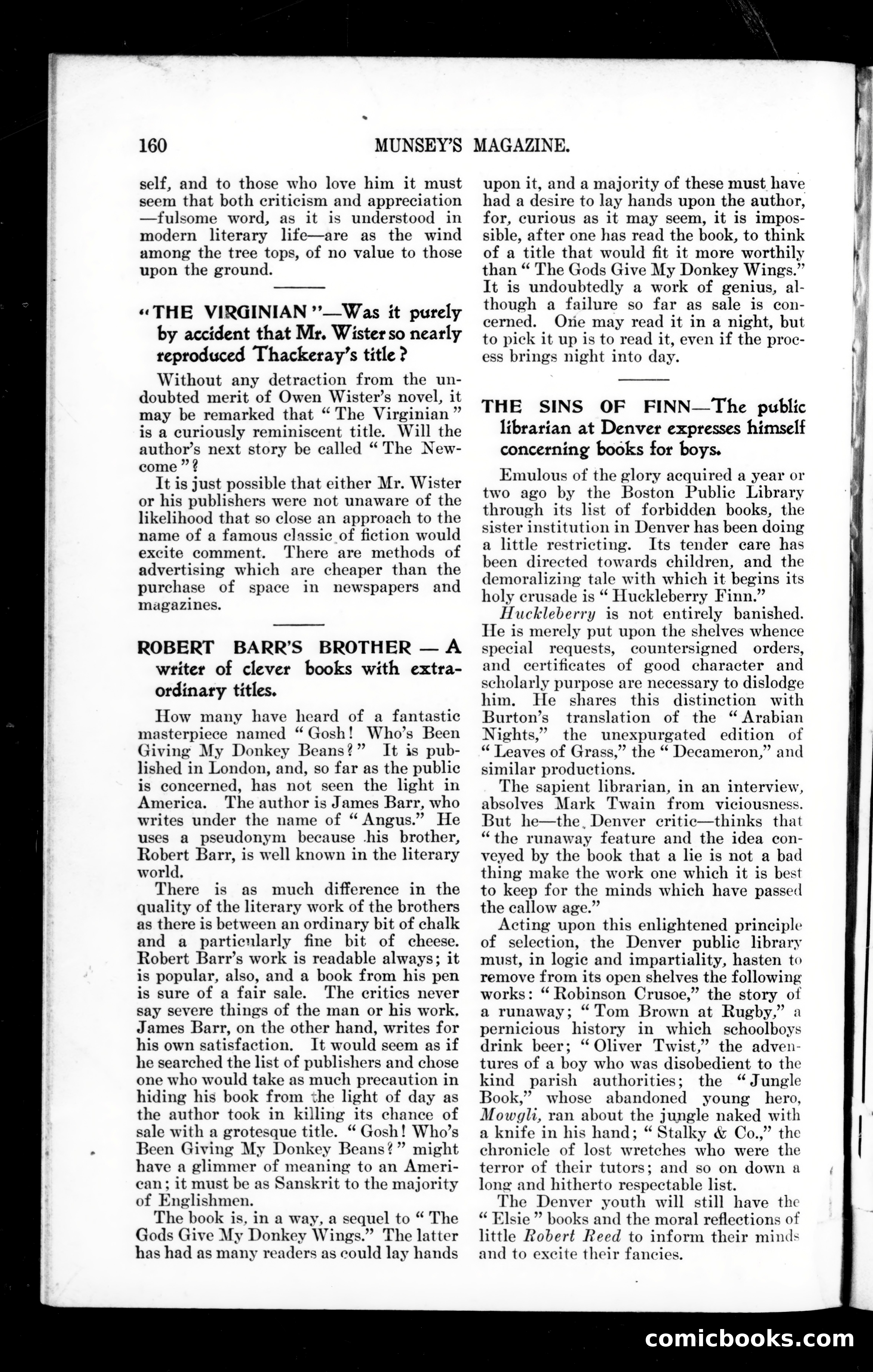 Munsey's Magazine, October 1902 — page 160 of 160