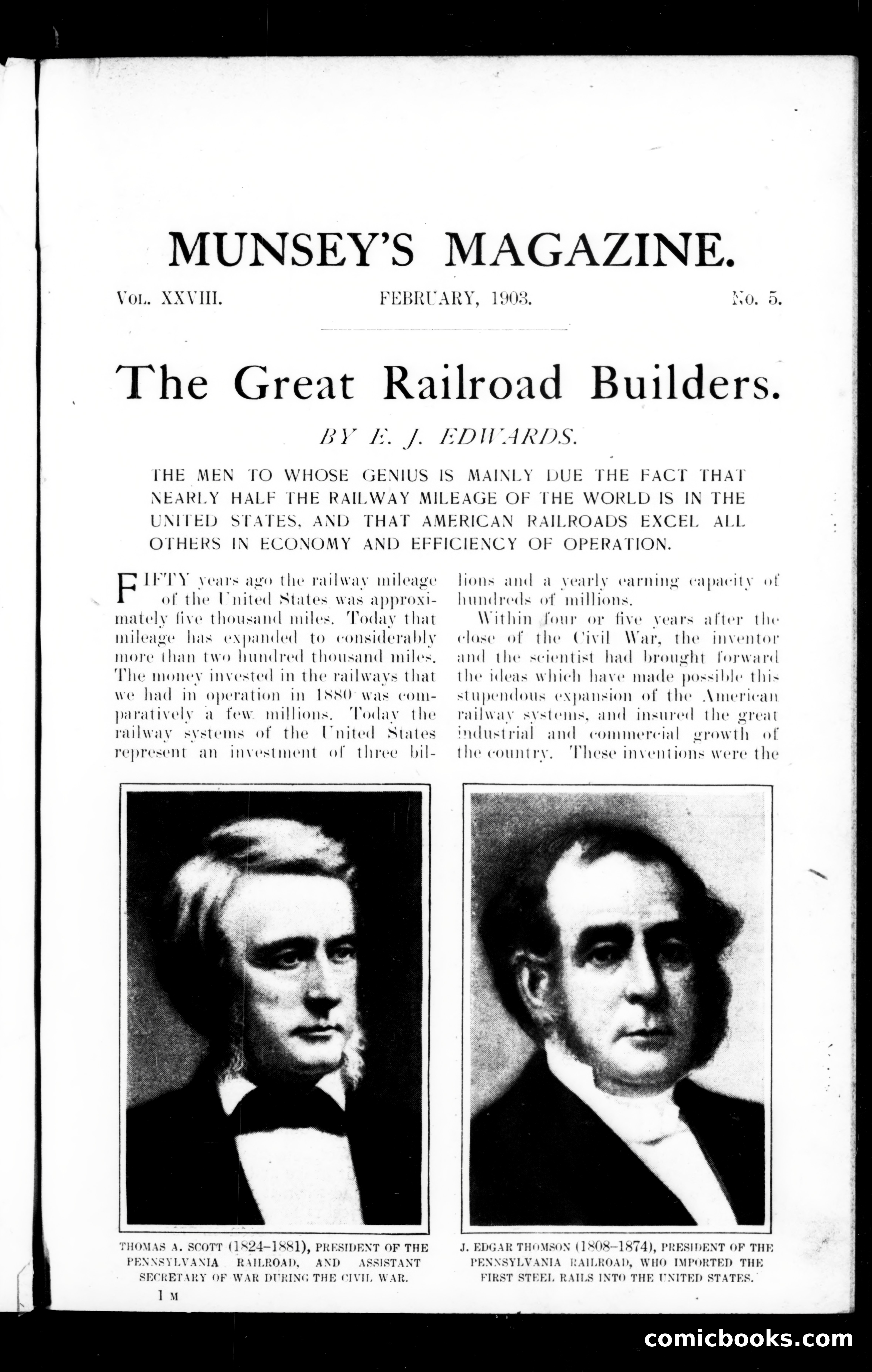 Munsey's Magazine, February 1903 — page 3 of 162