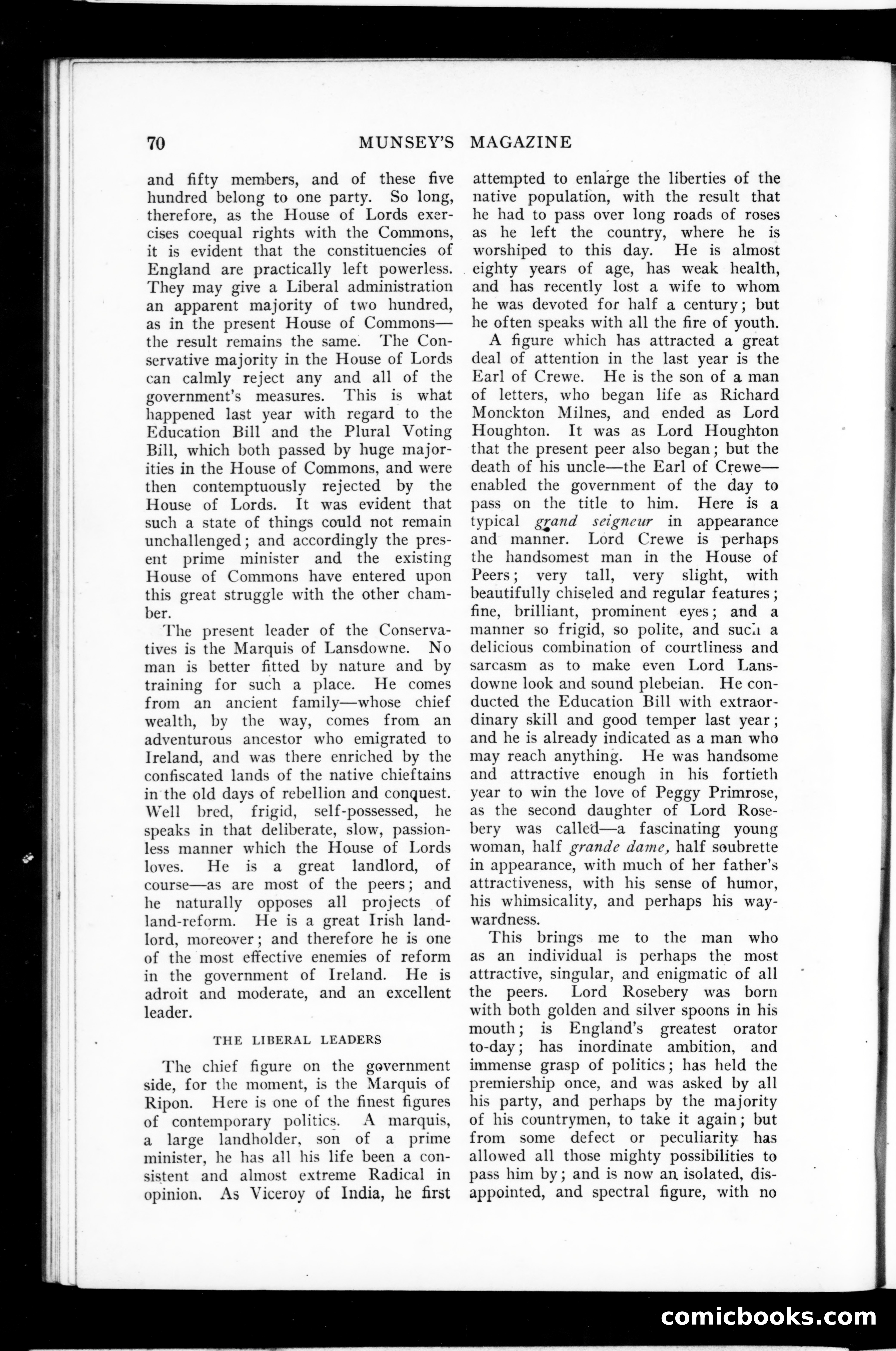 Munsey's Magazine, Vol. 38, No. 1 — page 68 of 136