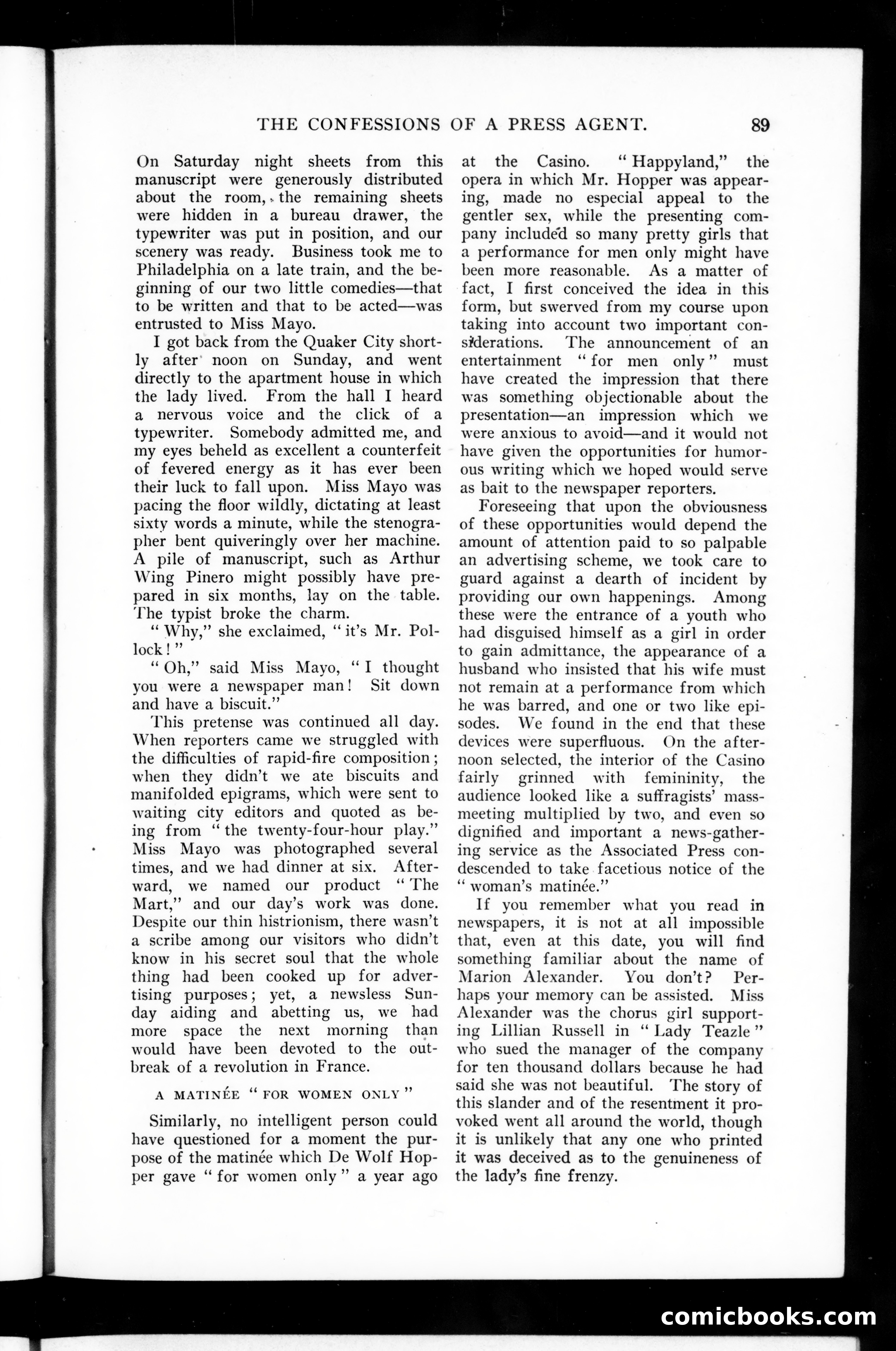 Munsey's Magazine, Vol. 38, No. 1 — page 87 of 136