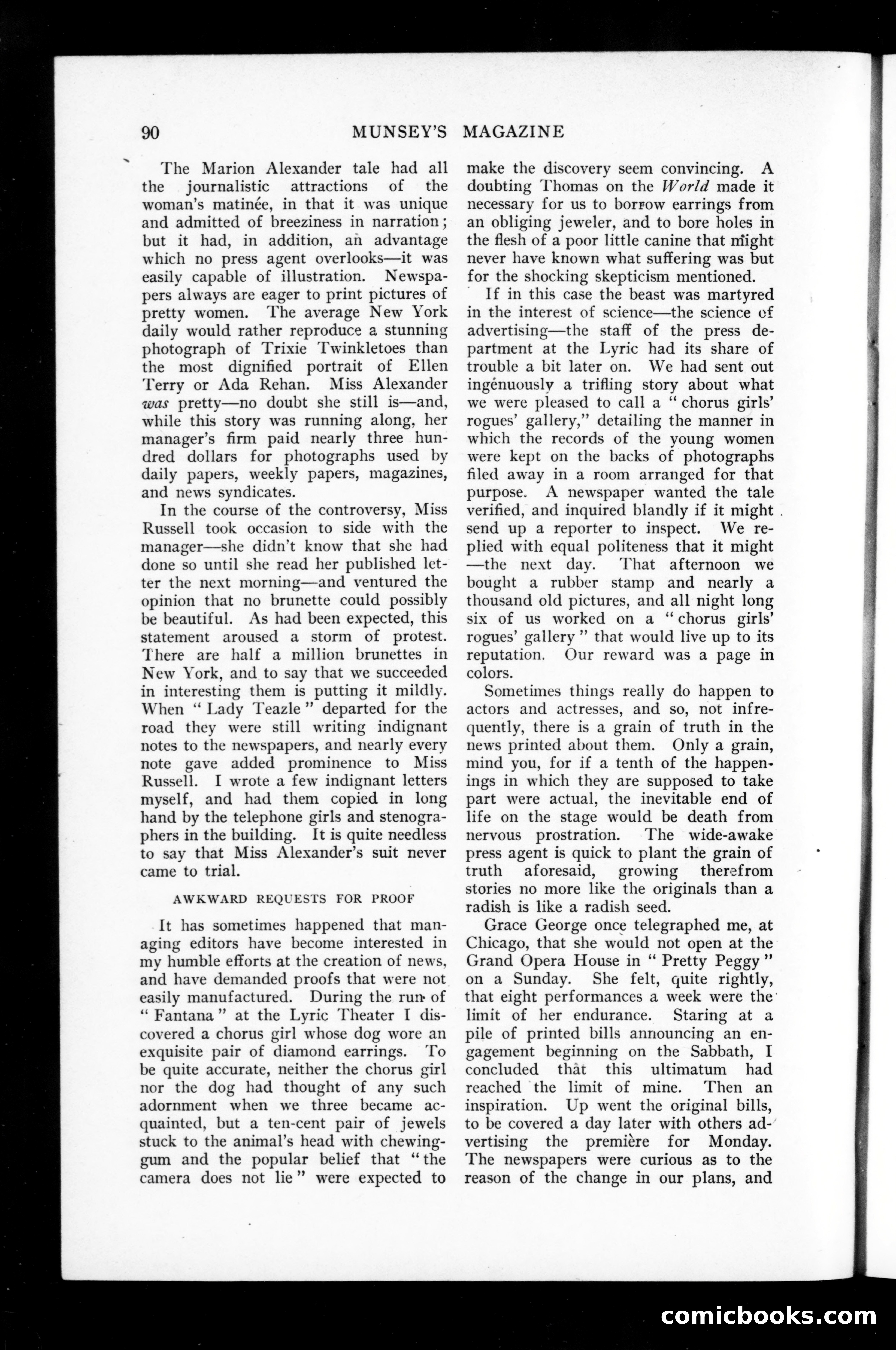 Munsey's Magazine, Vol. 38, No. 1 — page 88 of 136
