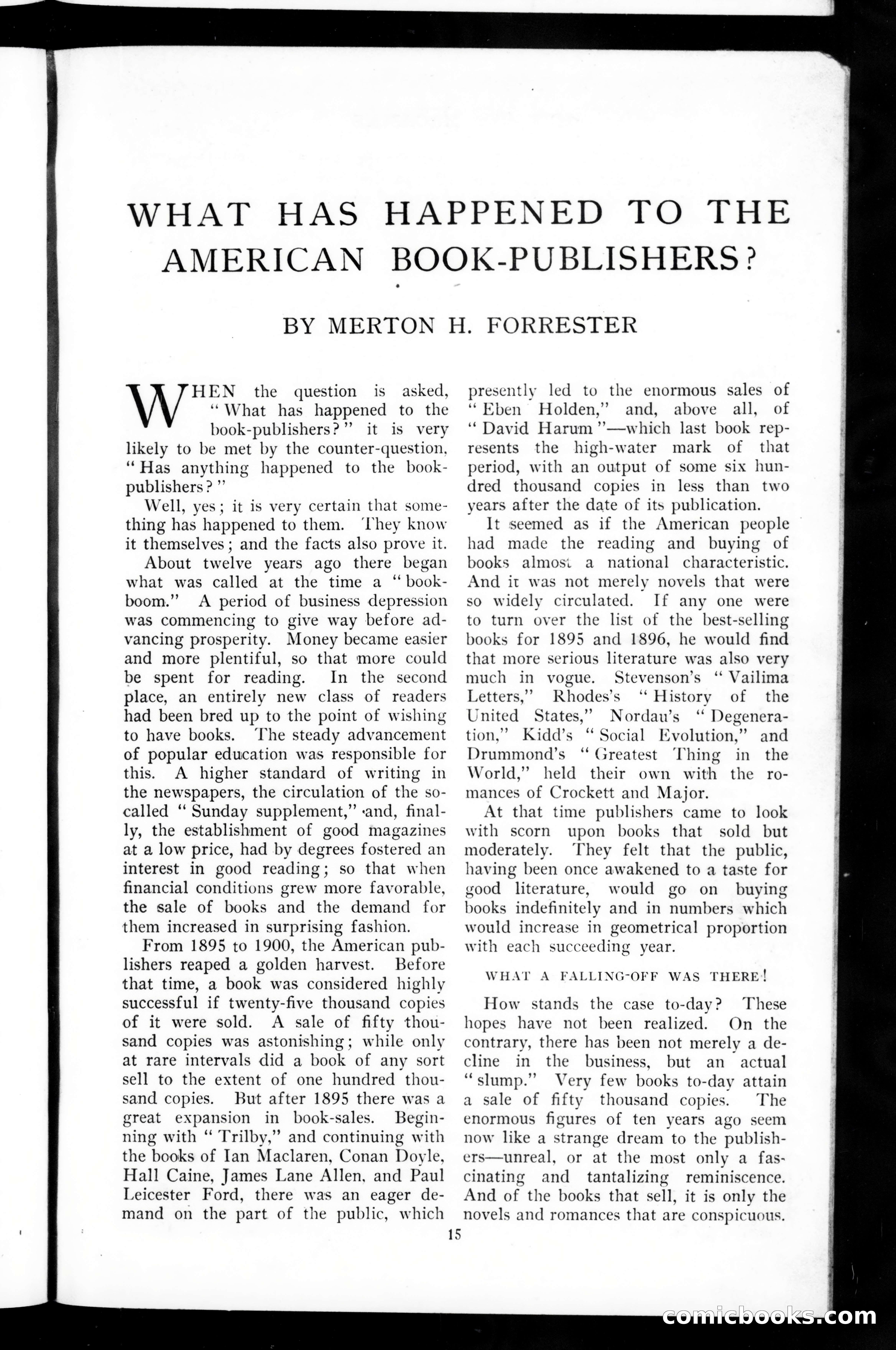 Munsey's Magazine, April 1908 — page 13 of 144