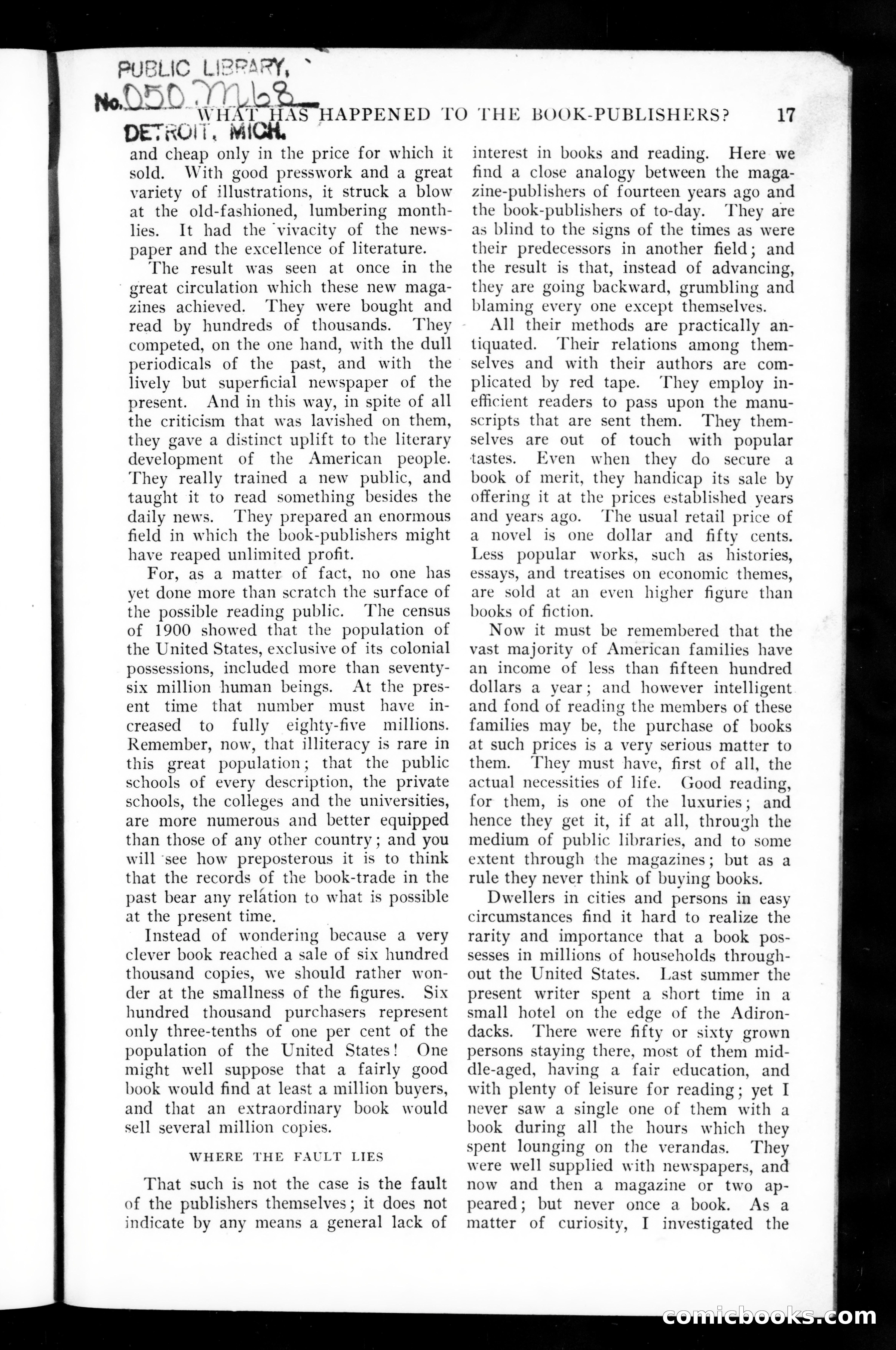 Munsey's Magazine, April 1908 — page 15 of 144